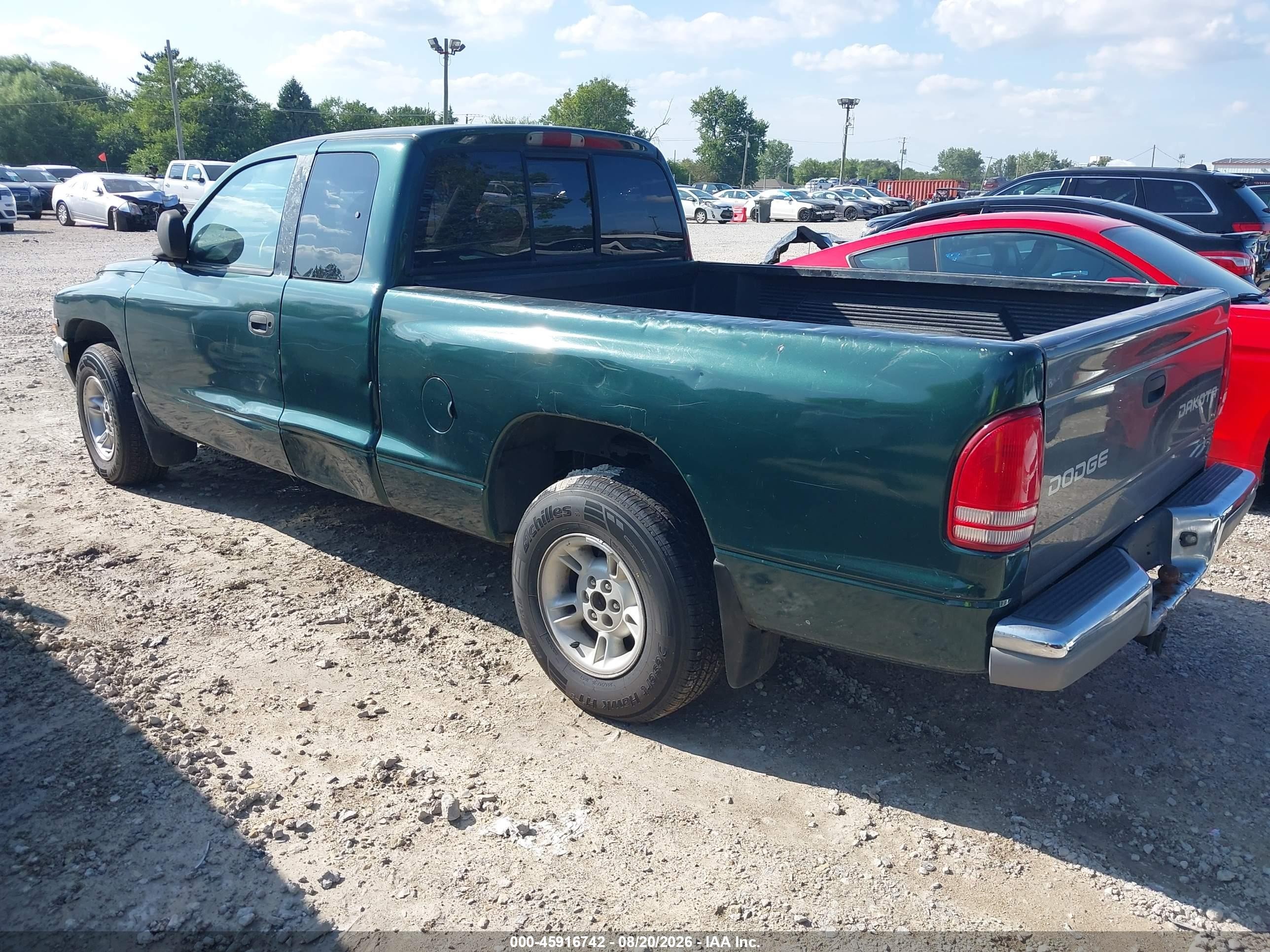 1998 Dodge Dakota Slt/sport Green vin: 1B7GL22Y3WS648739