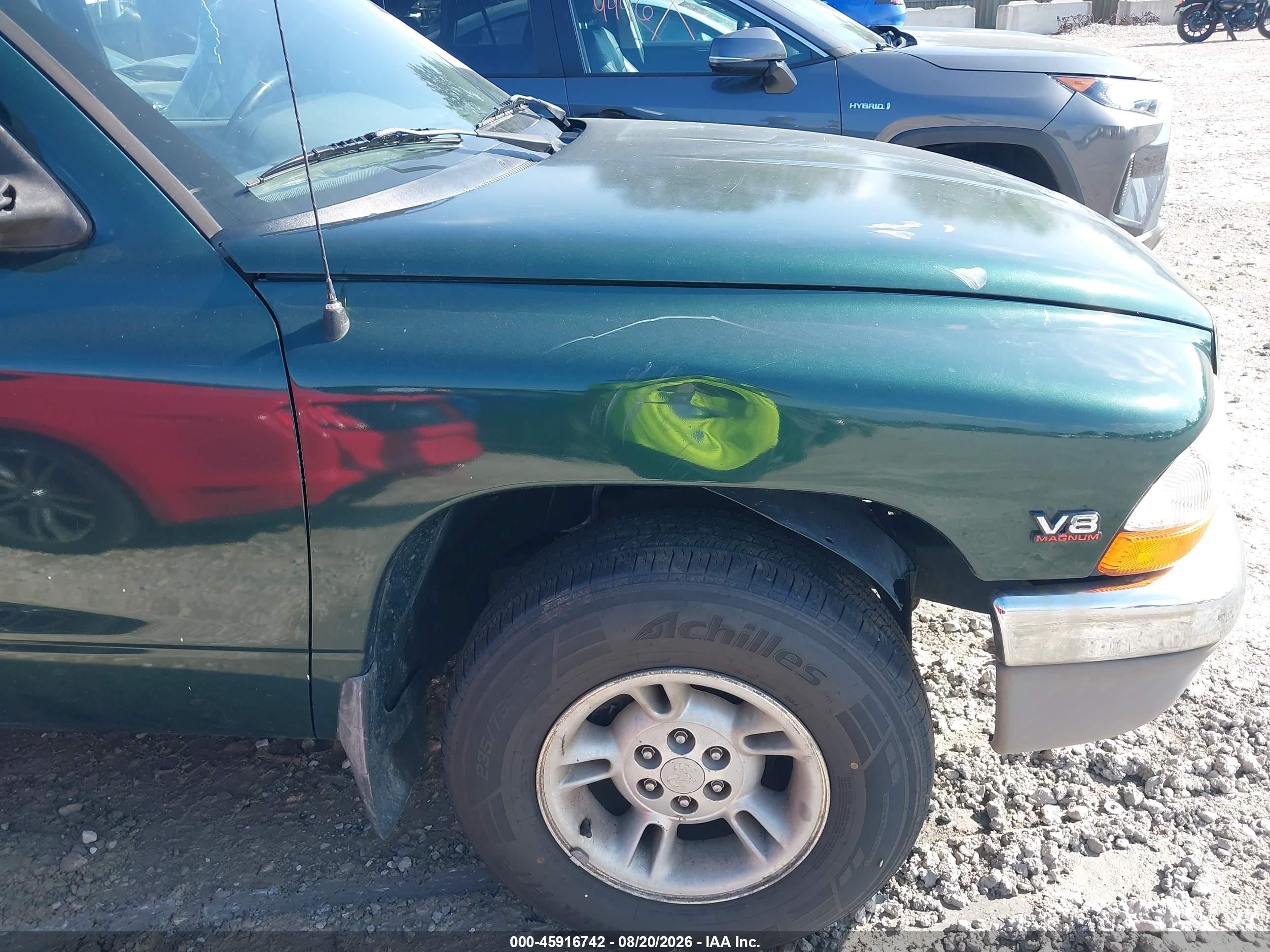 1998 Dodge Dakota Slt/sport Green vin: 1B7GL22Y3WS648739