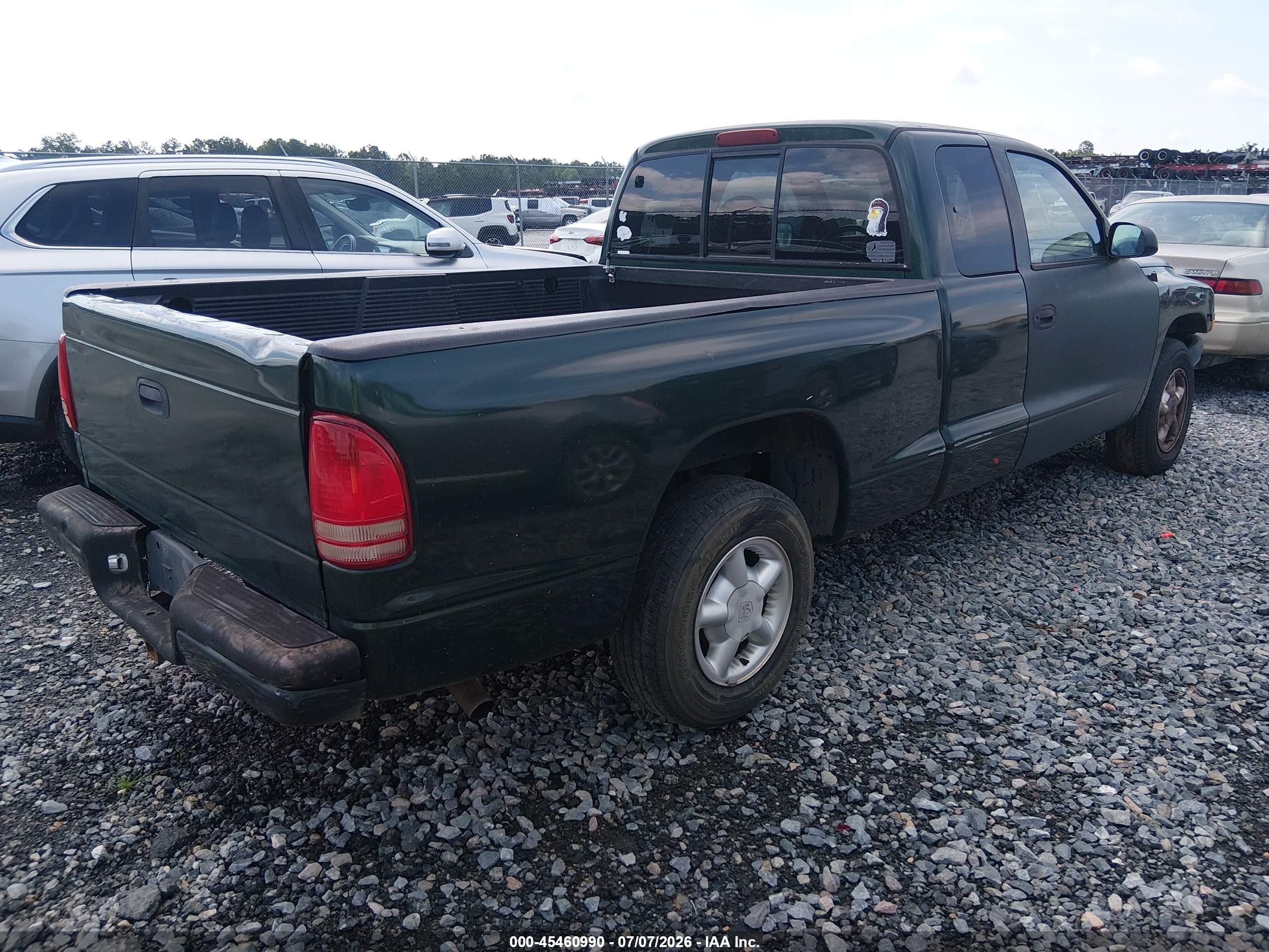 1999 Dodge Dakota Slt/sport Зеленый vin: 1B7GL22Y8XS161599