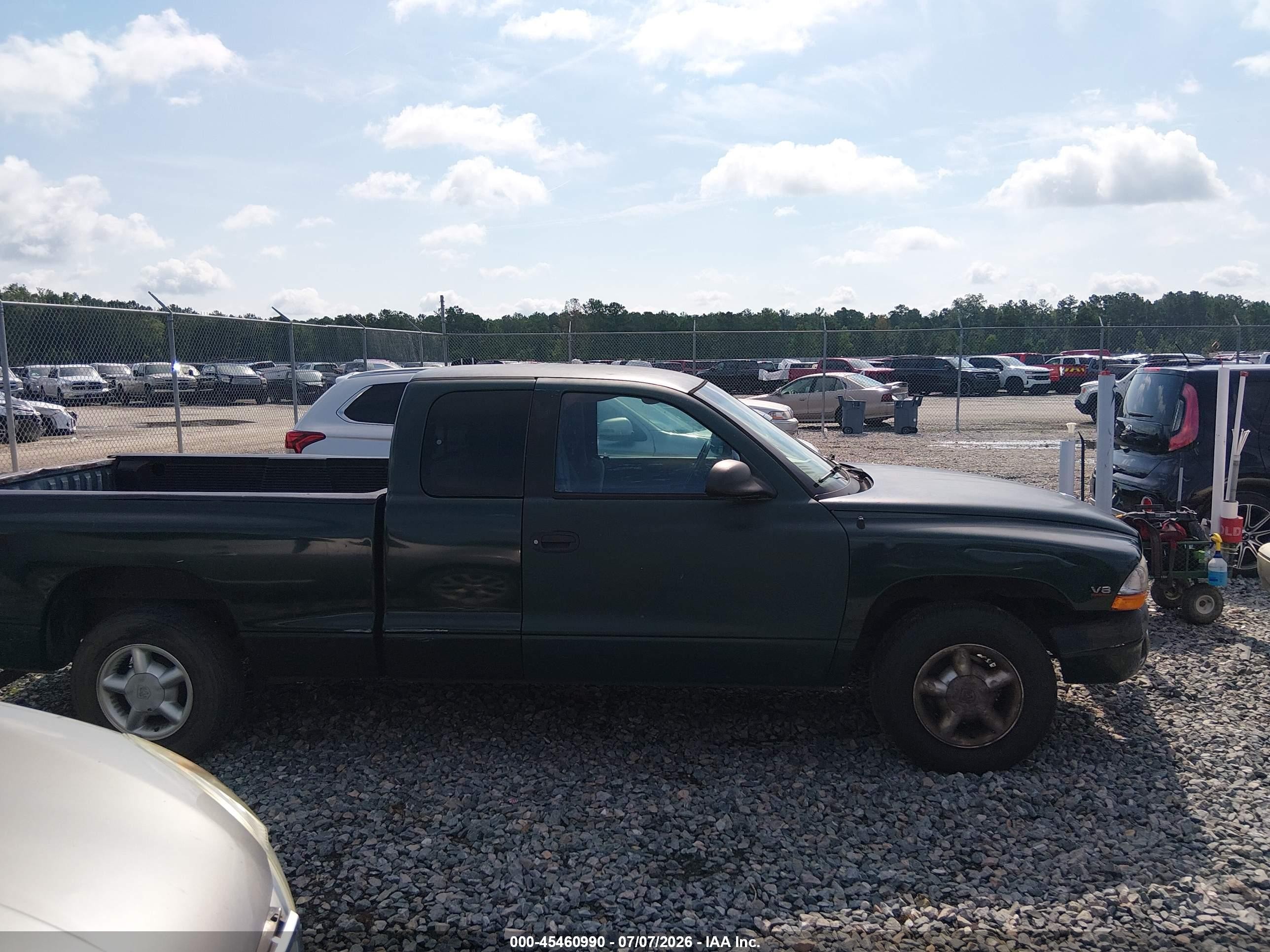 1999 Dodge Dakota Slt/sport Зеленый vin: 1B7GL22Y8XS161599