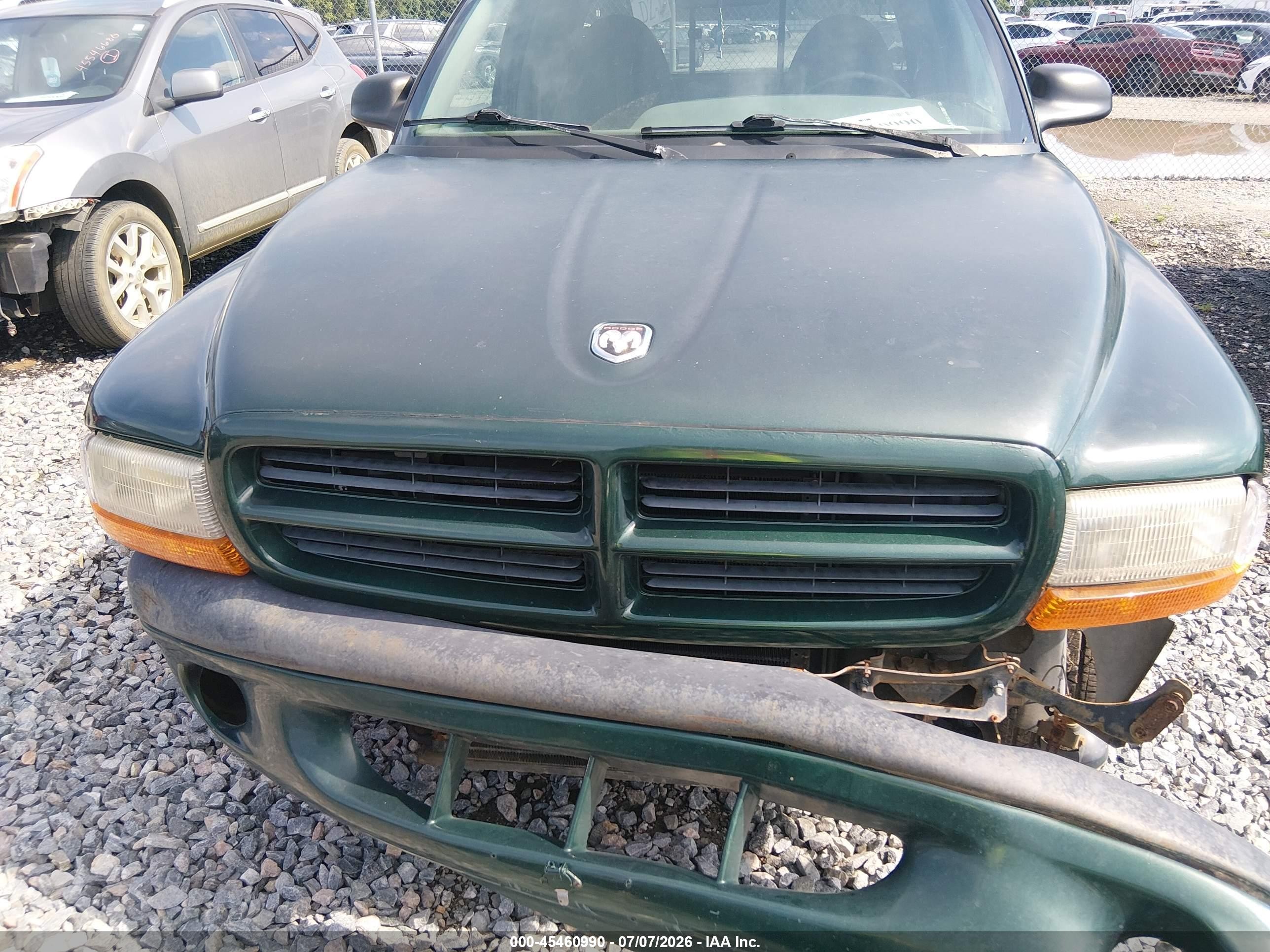1999 Dodge Dakota Slt/sport Зеленый vin: 1B7GL22Y8XS161599