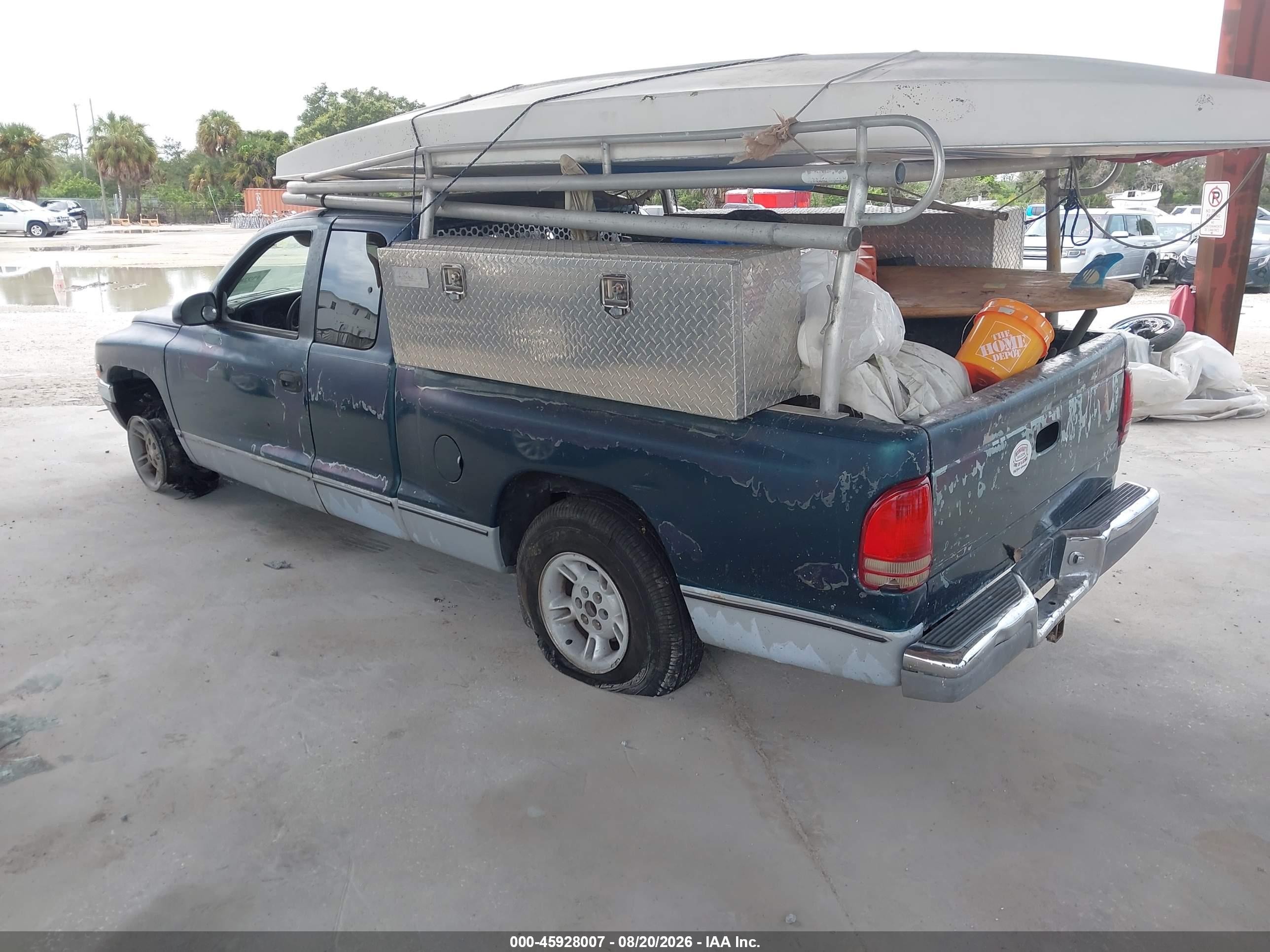 1998 Dodge Dakota Slt/sport Green vin: 1B7GL22YXWS599538