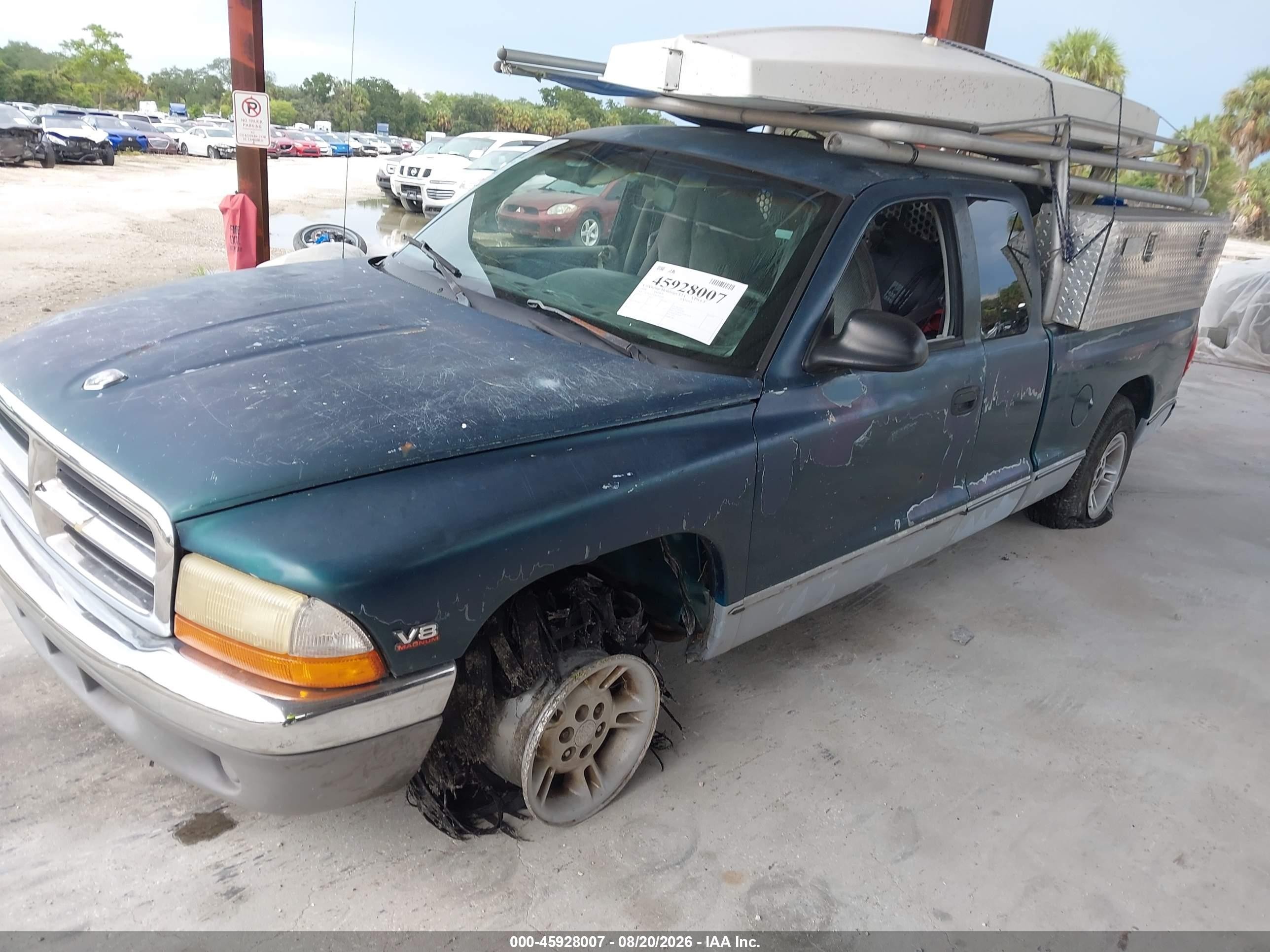 1998 Dodge Dakota Slt/sport Green vin: 1B7GL22YXWS599538