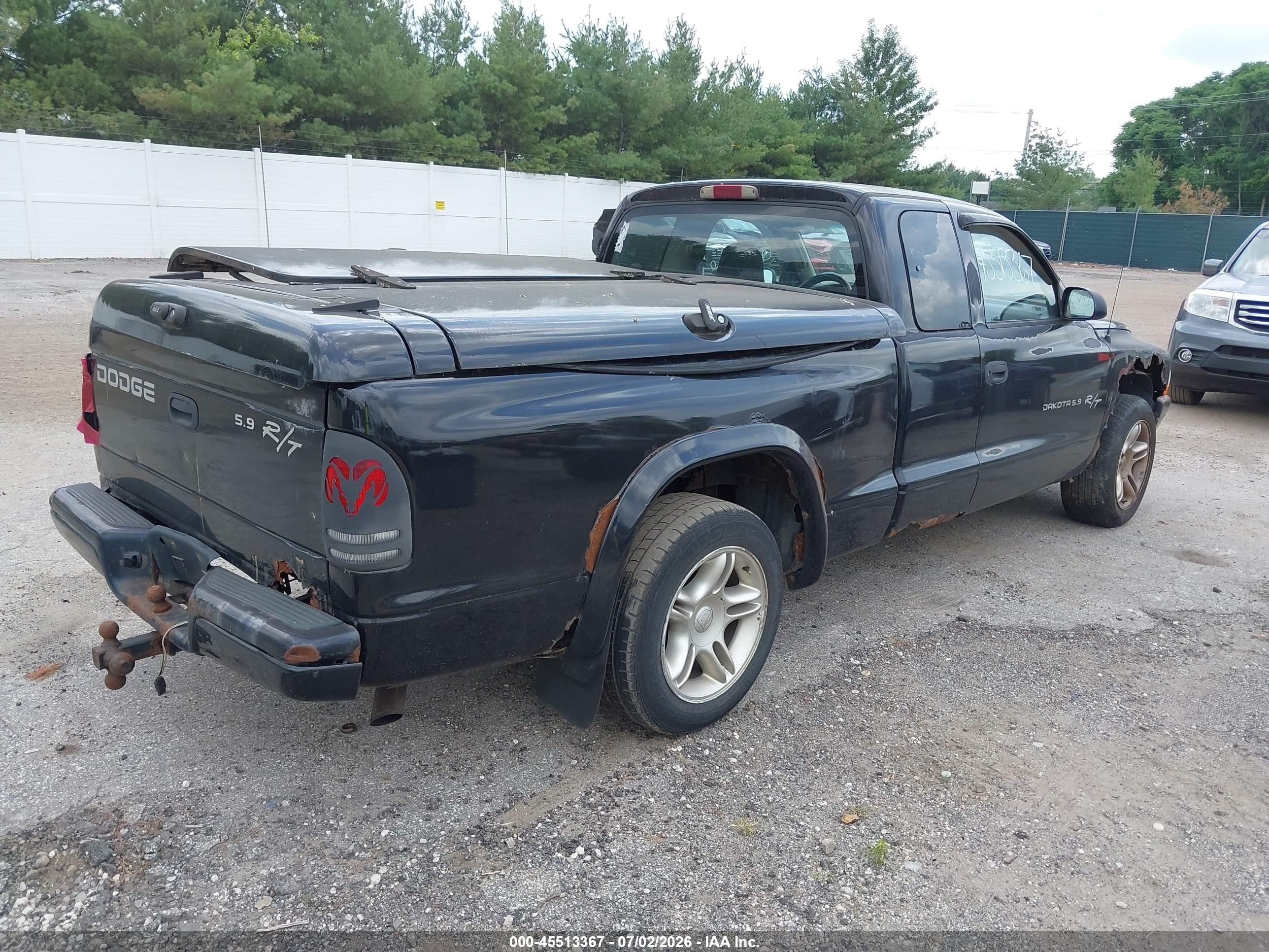 2001 Dodge Dakota Sport Black vin: 1B7GL22Z11S167938
