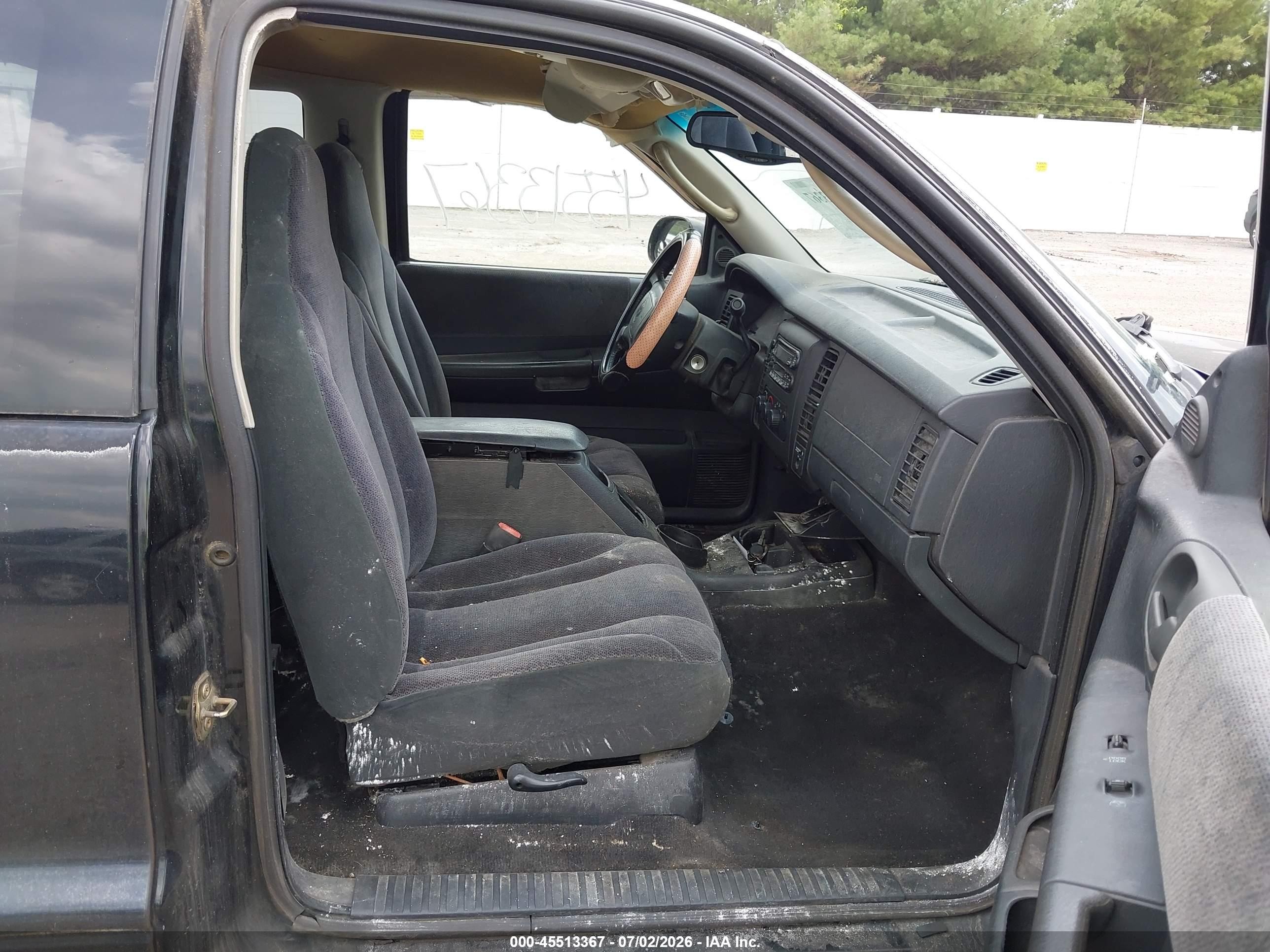 2001 Dodge Dakota Sport Black vin: 1B7GL22Z11S167938