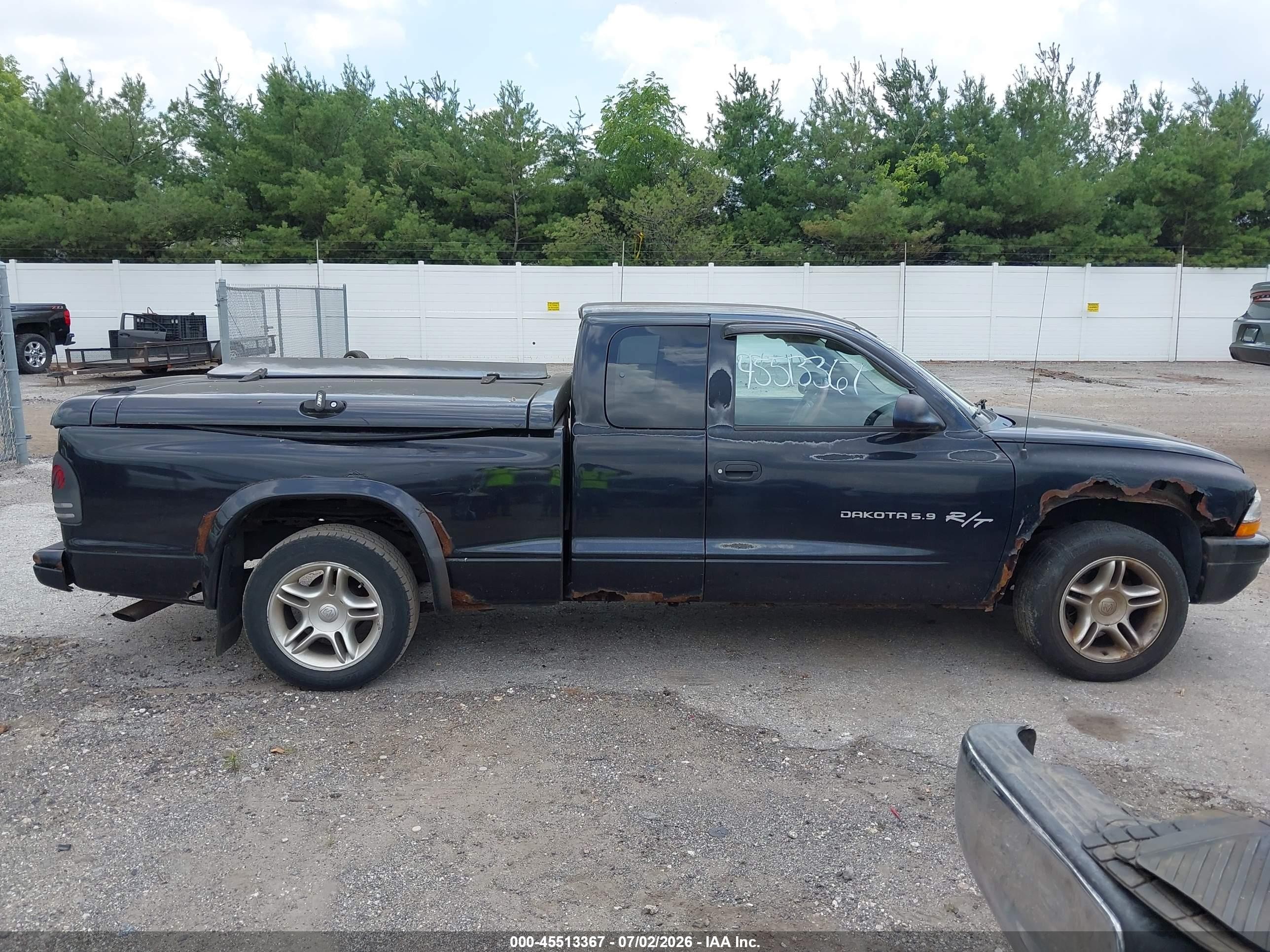 2001 Dodge Dakota Sport Black vin: 1B7GL22Z11S167938