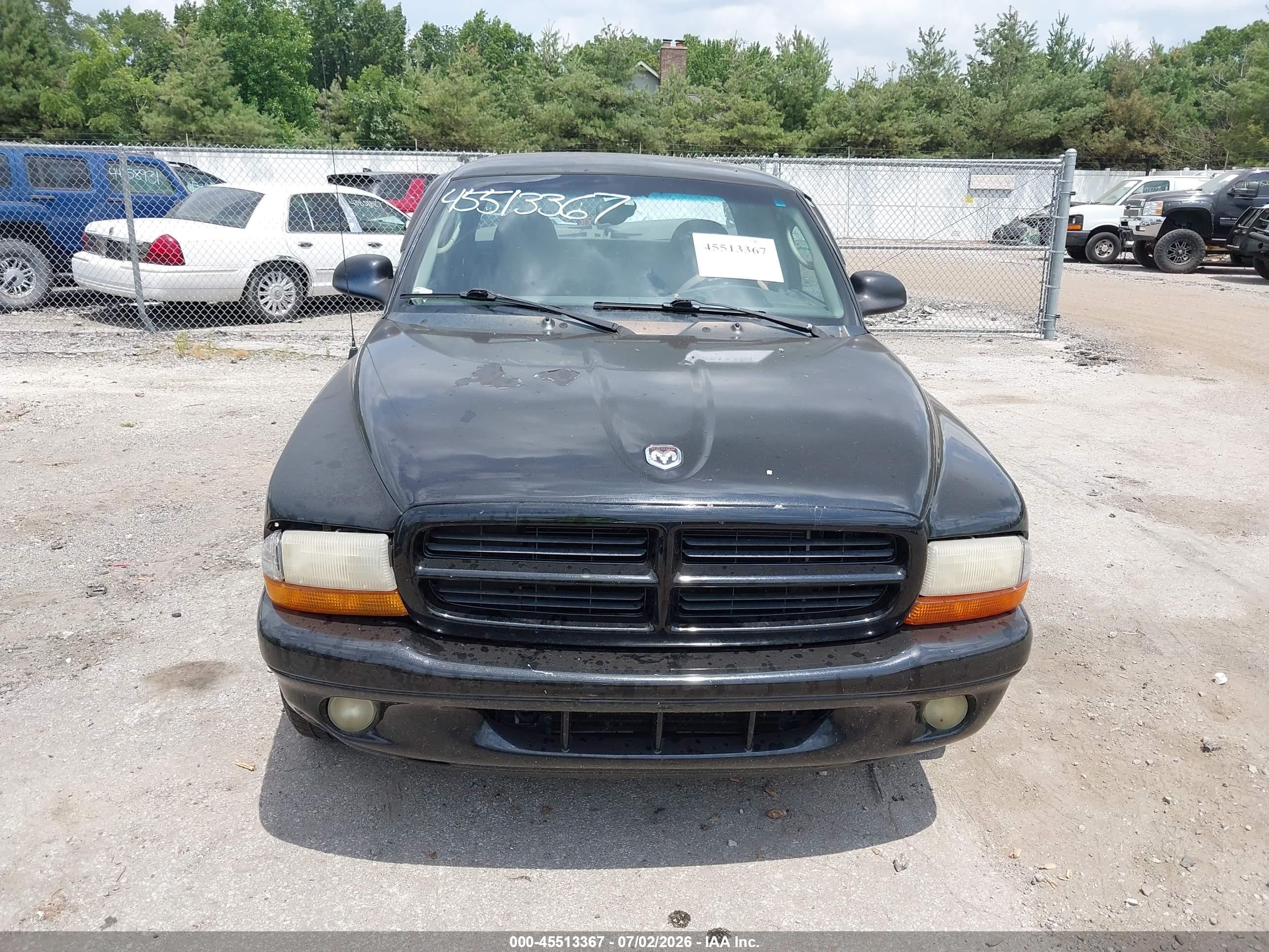 2001 Dodge Dakota Sport Black vin: 1B7GL22Z11S167938