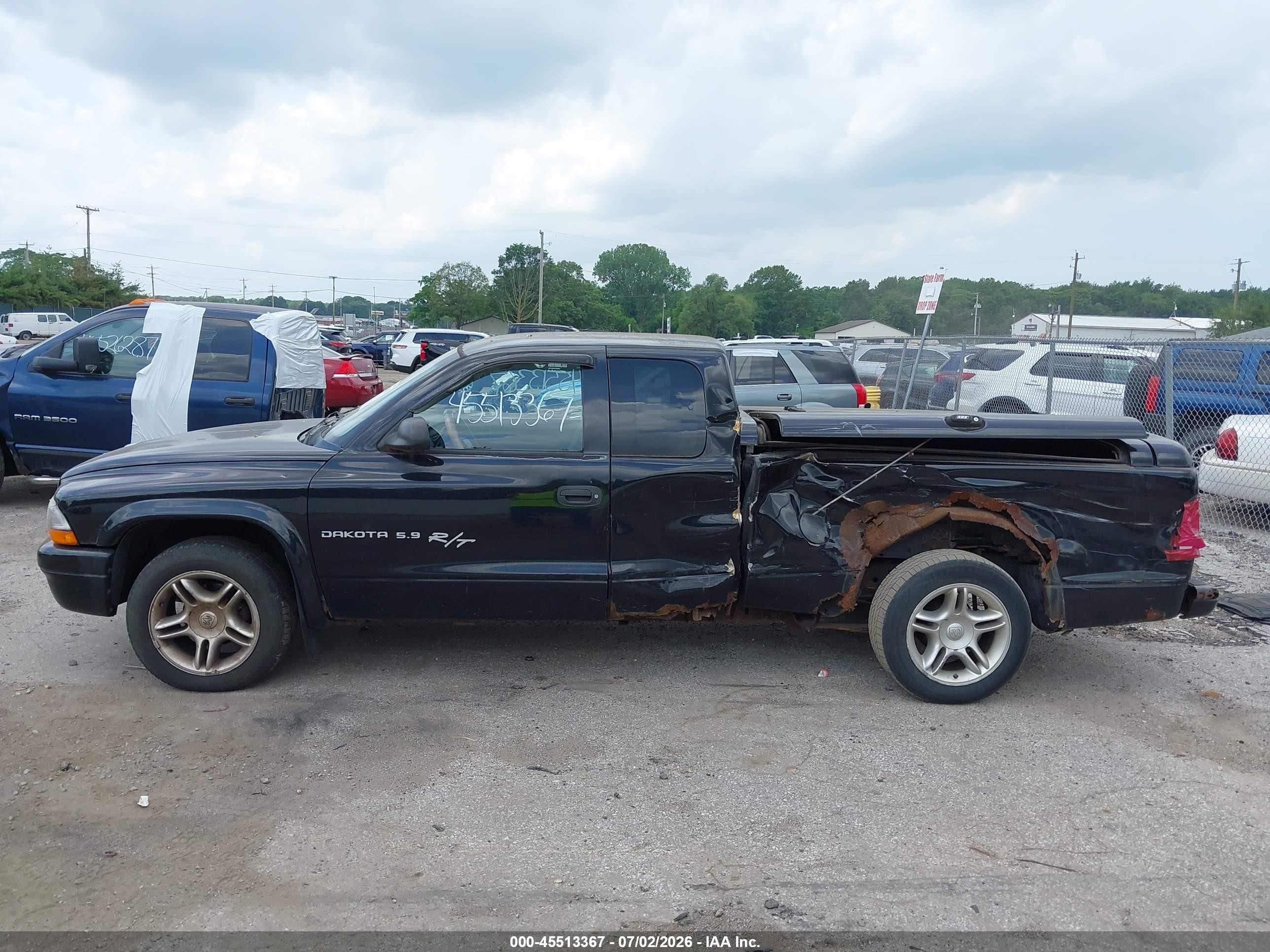 2001 Dodge Dakota Sport Black vin: 1B7GL22Z11S167938