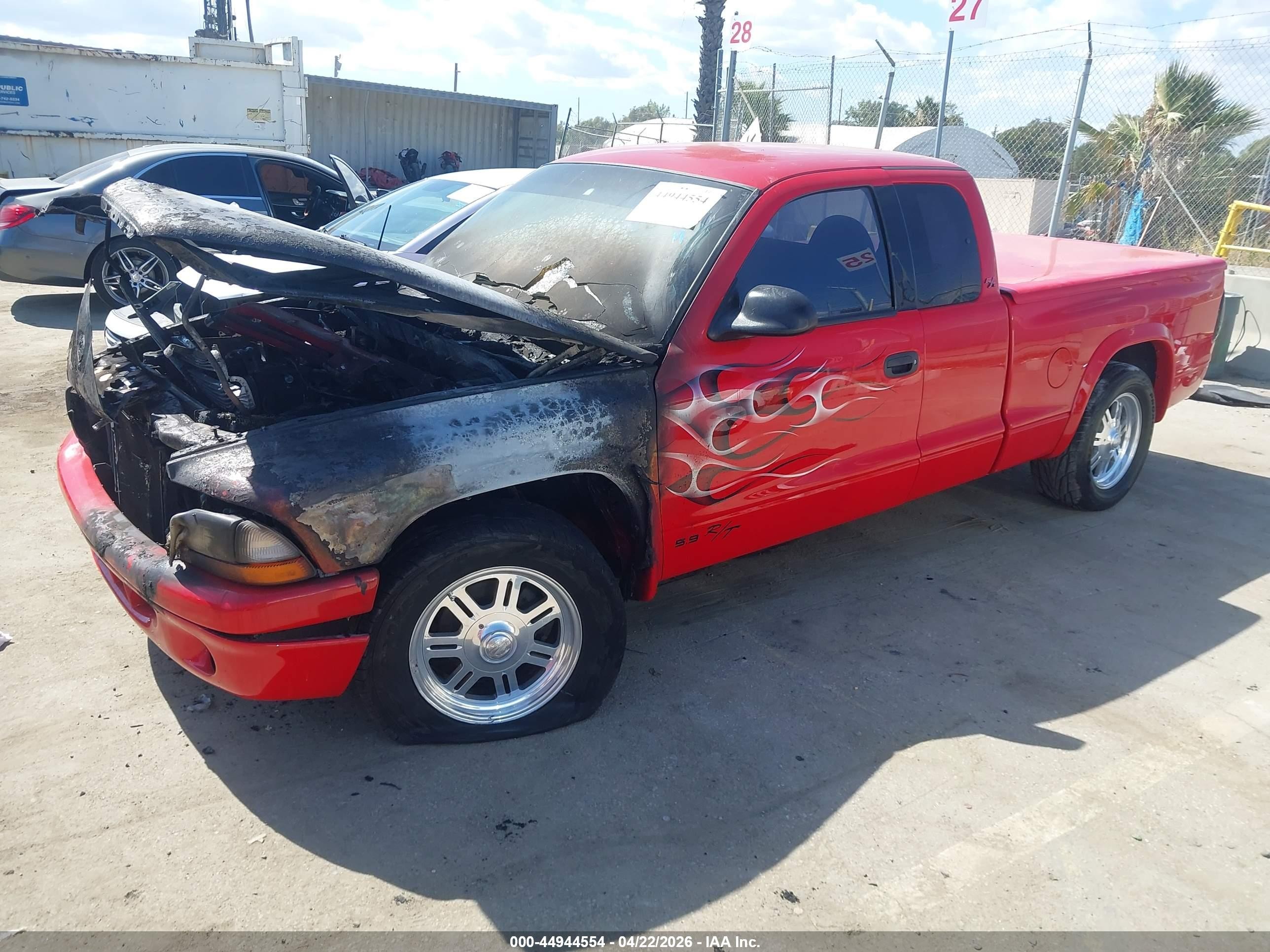 1999 Dodge Dakota Sport Красный vin: 1B7GL22Z5XS228376