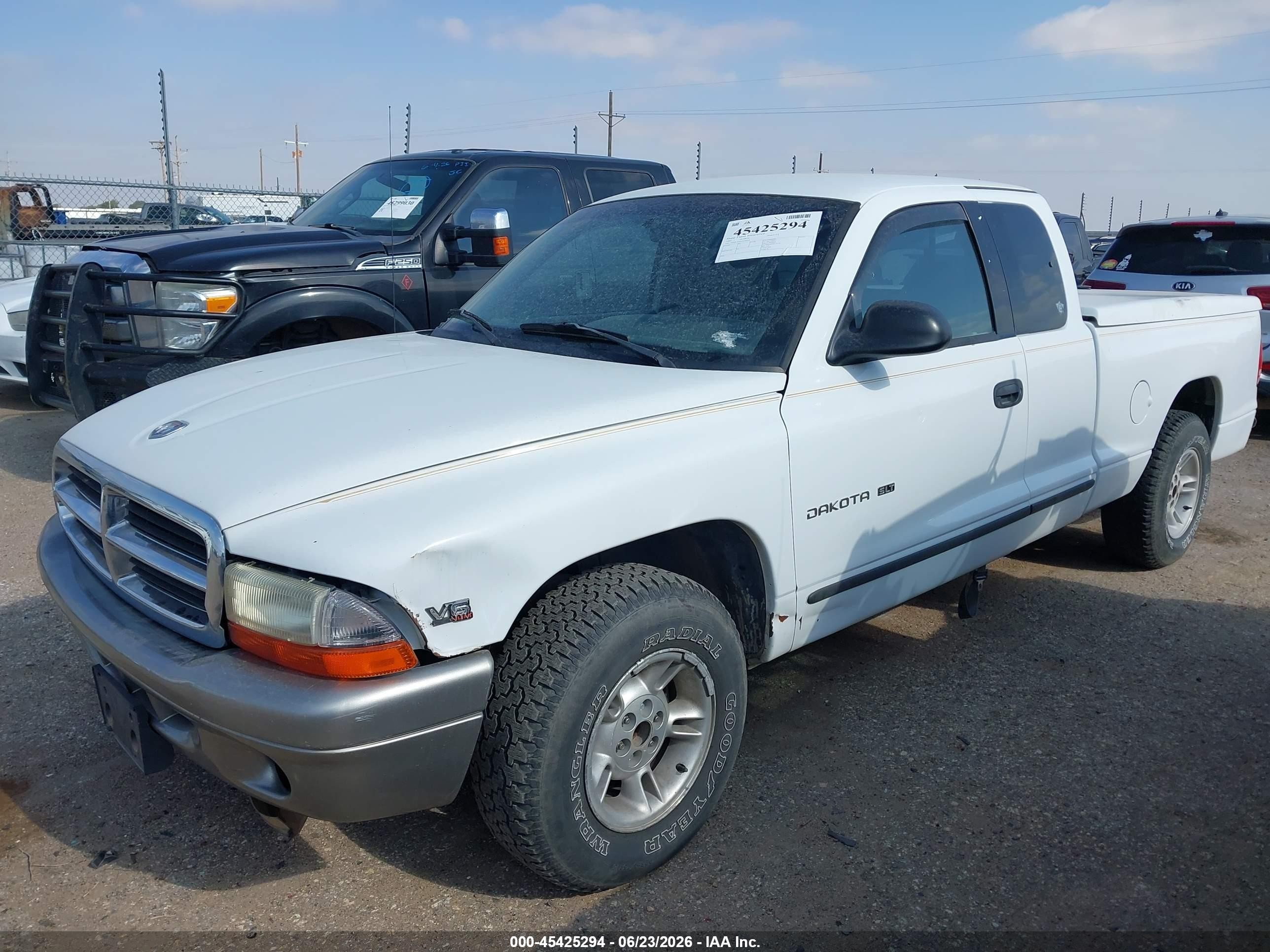 1997 Dodge Dakota Slt/sport White vin: 1B7GL23X0VS259464