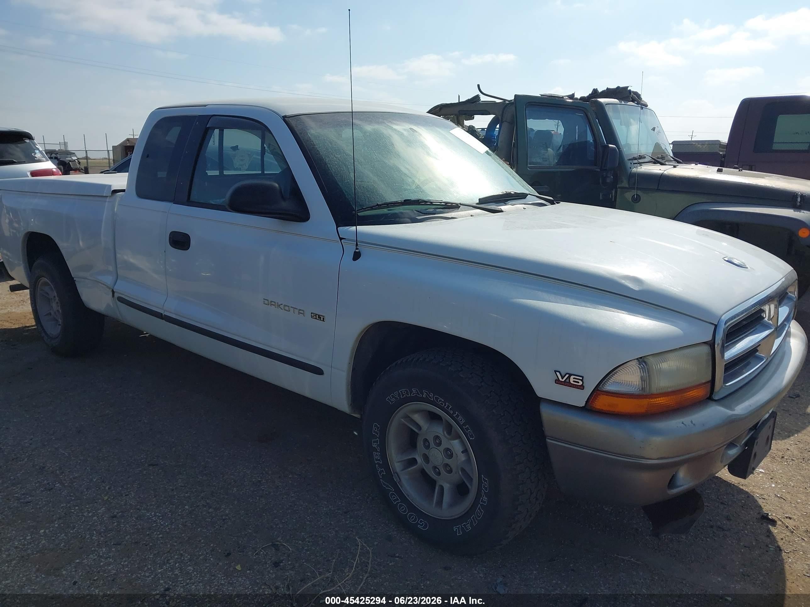 1997 Dodge Dakota Slt/sport Белый vin: 1B7GL23X0VS259464