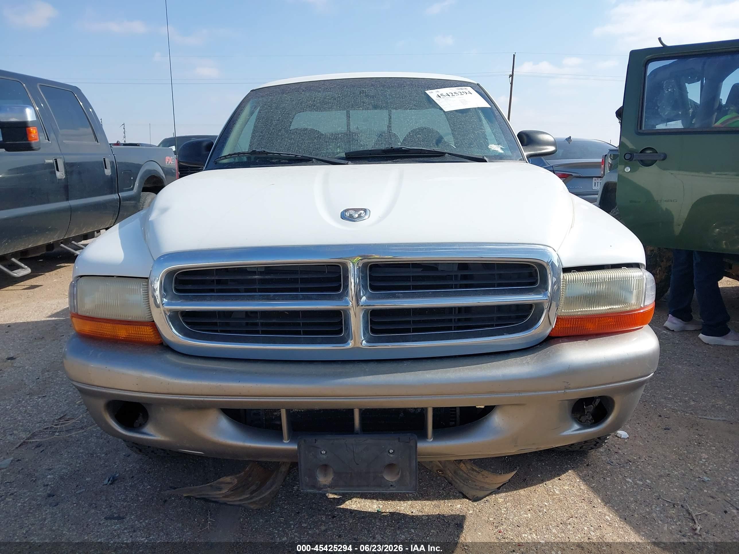 1997 Dodge Dakota Slt/sport White vin: 1B7GL23X0VS259464