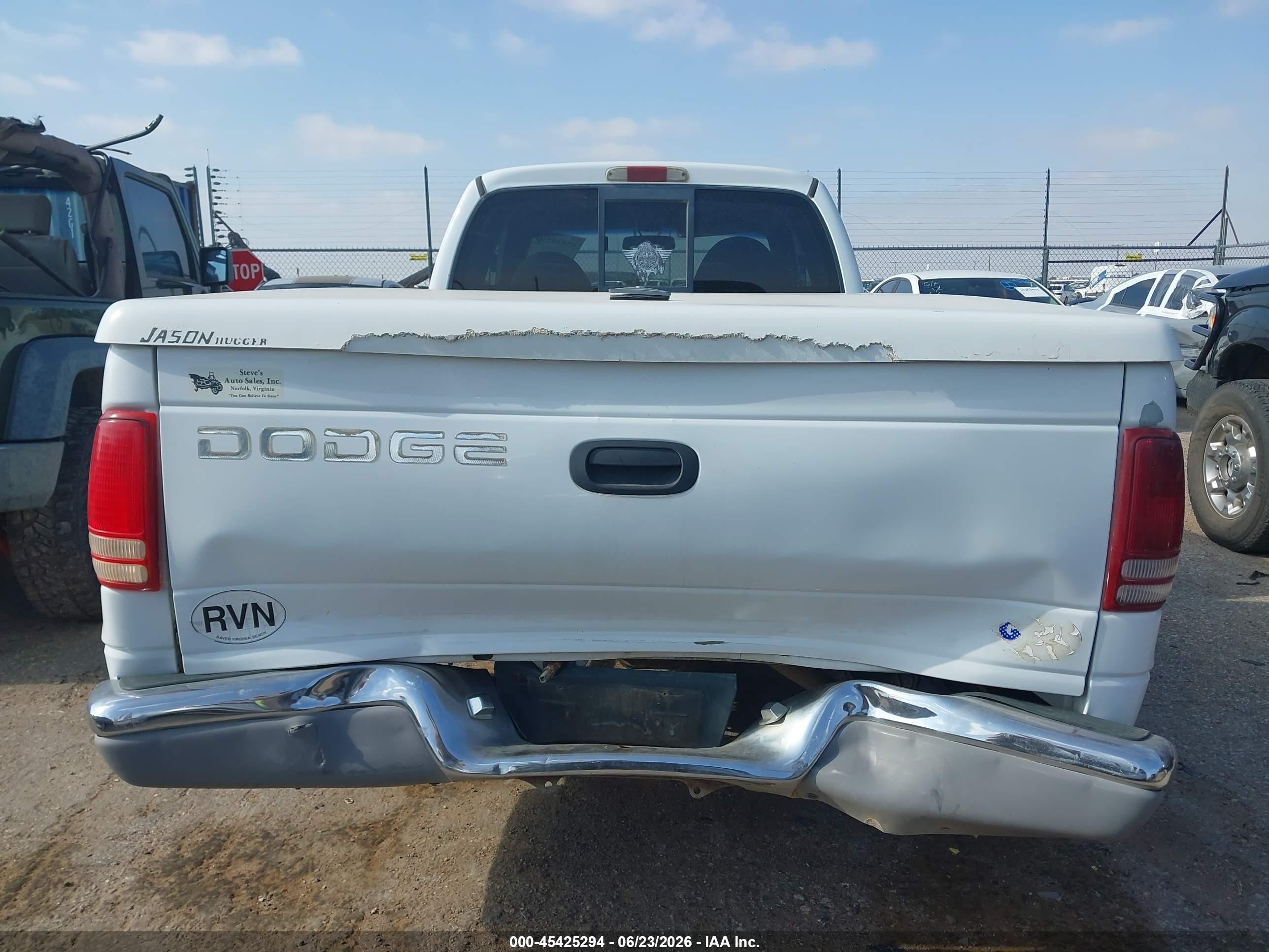 1997 Dodge Dakota Slt/sport White vin: 1B7GL23X0VS259464