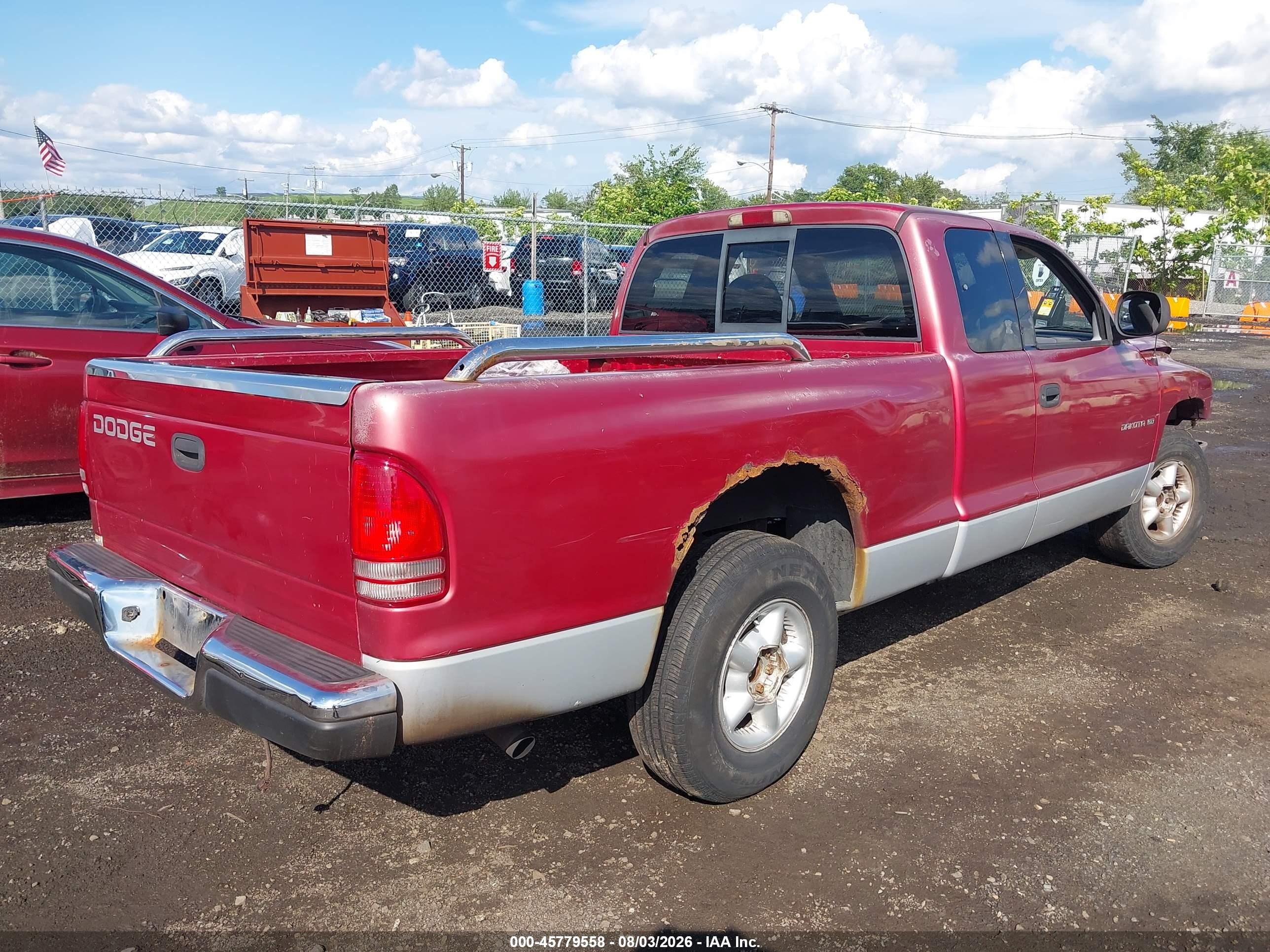 1997 Dodge Dakota Slt/sport Красный vin: 1B7GL23X1VS262373