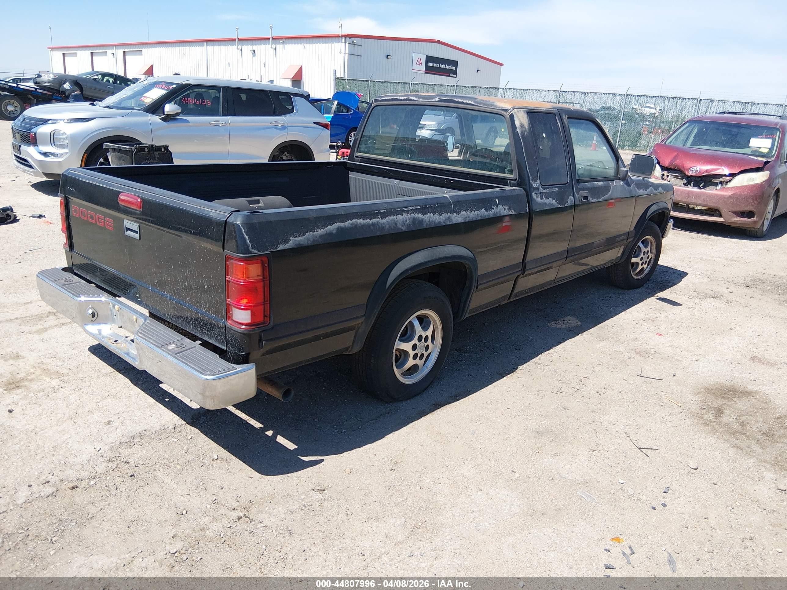 1996 Dodge Dakota   Black vin: 1B7GL23X2TS523863