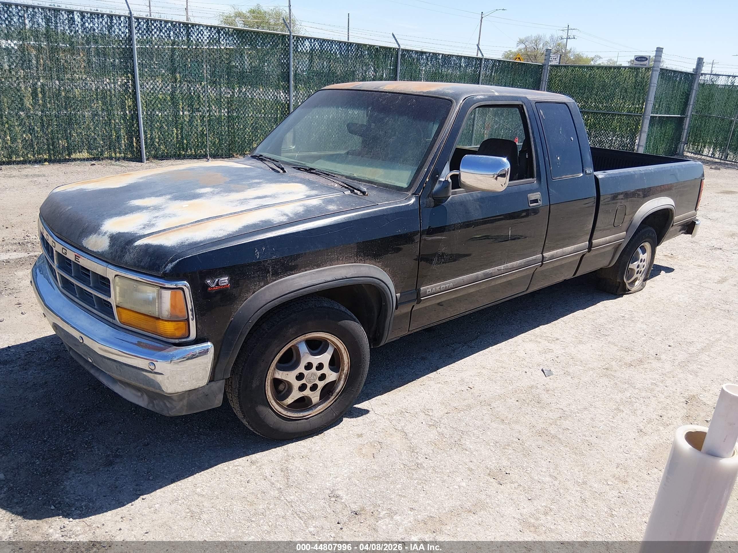 1996 Dodge Dakota   Black vin: 1B7GL23X2TS523863