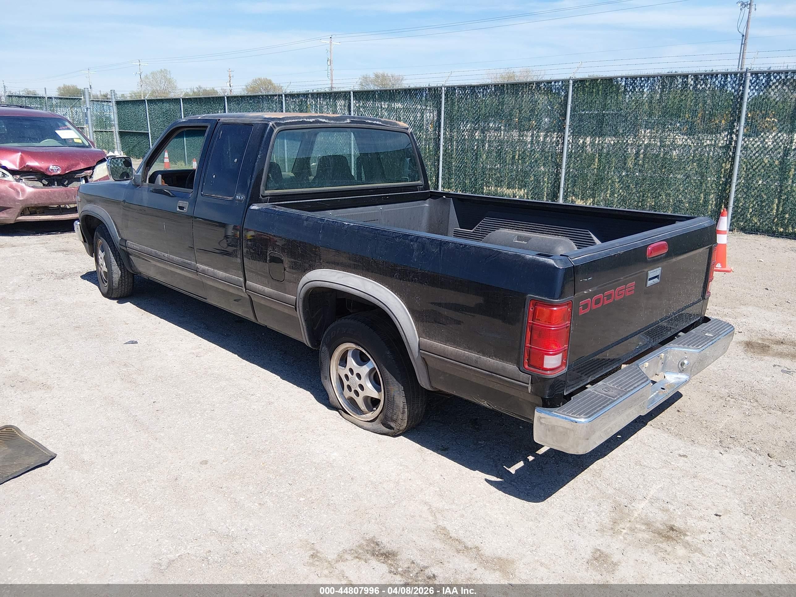 1996 Dodge Dakota   Black vin: 1B7GL23X2TS523863