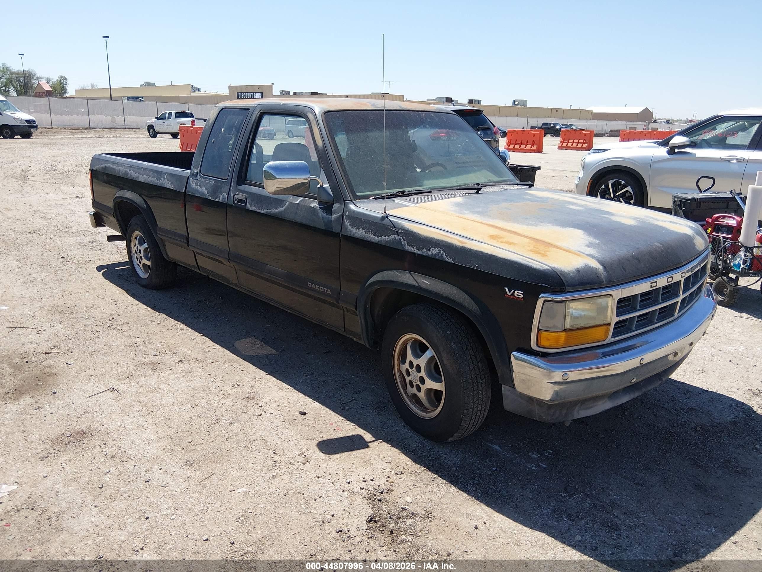 1996 Dodge Dakota   Black vin: 1B7GL23X2TS523863
