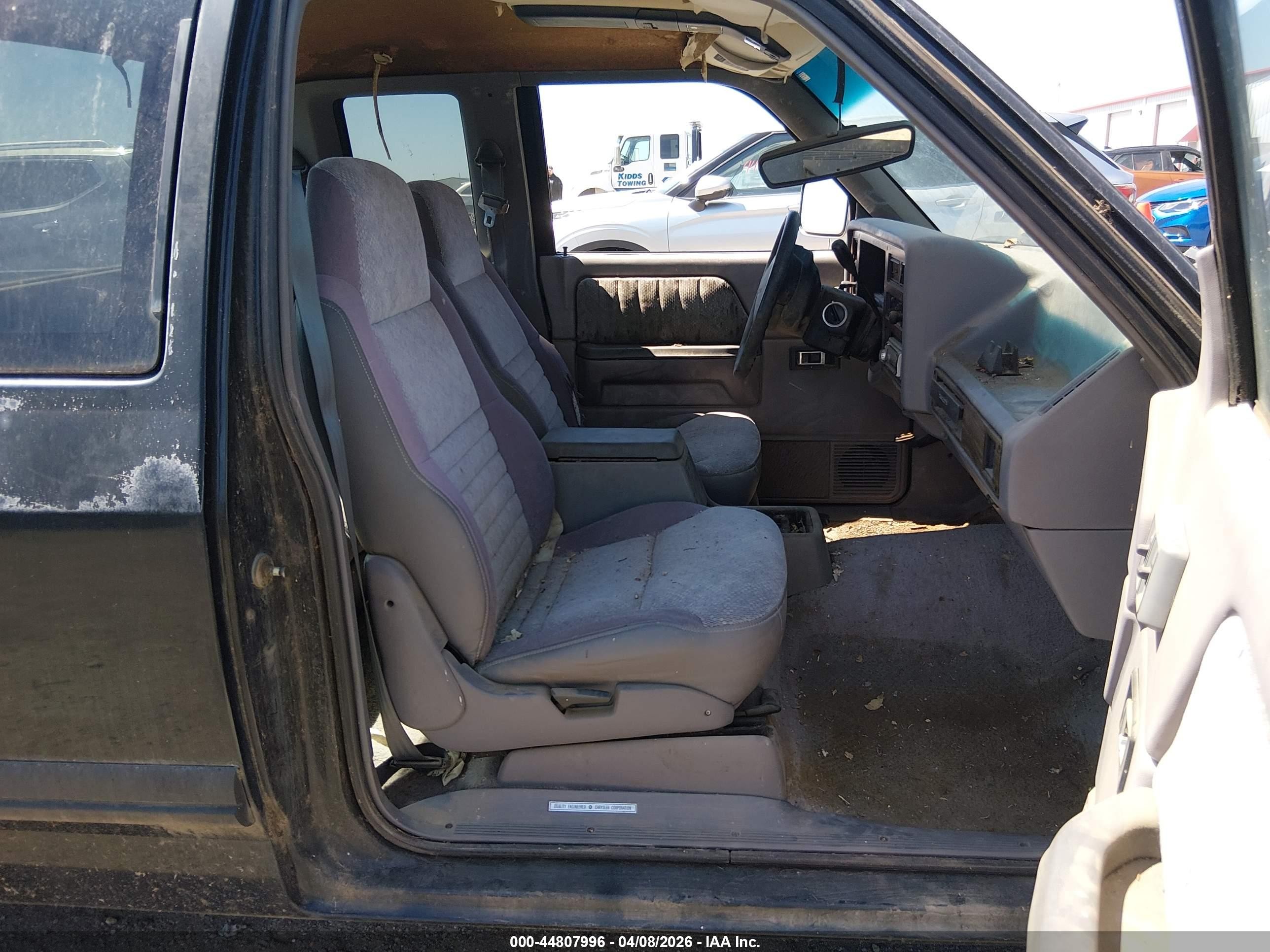 1996 Dodge Dakota   Black vin: 1B7GL23X2TS523863