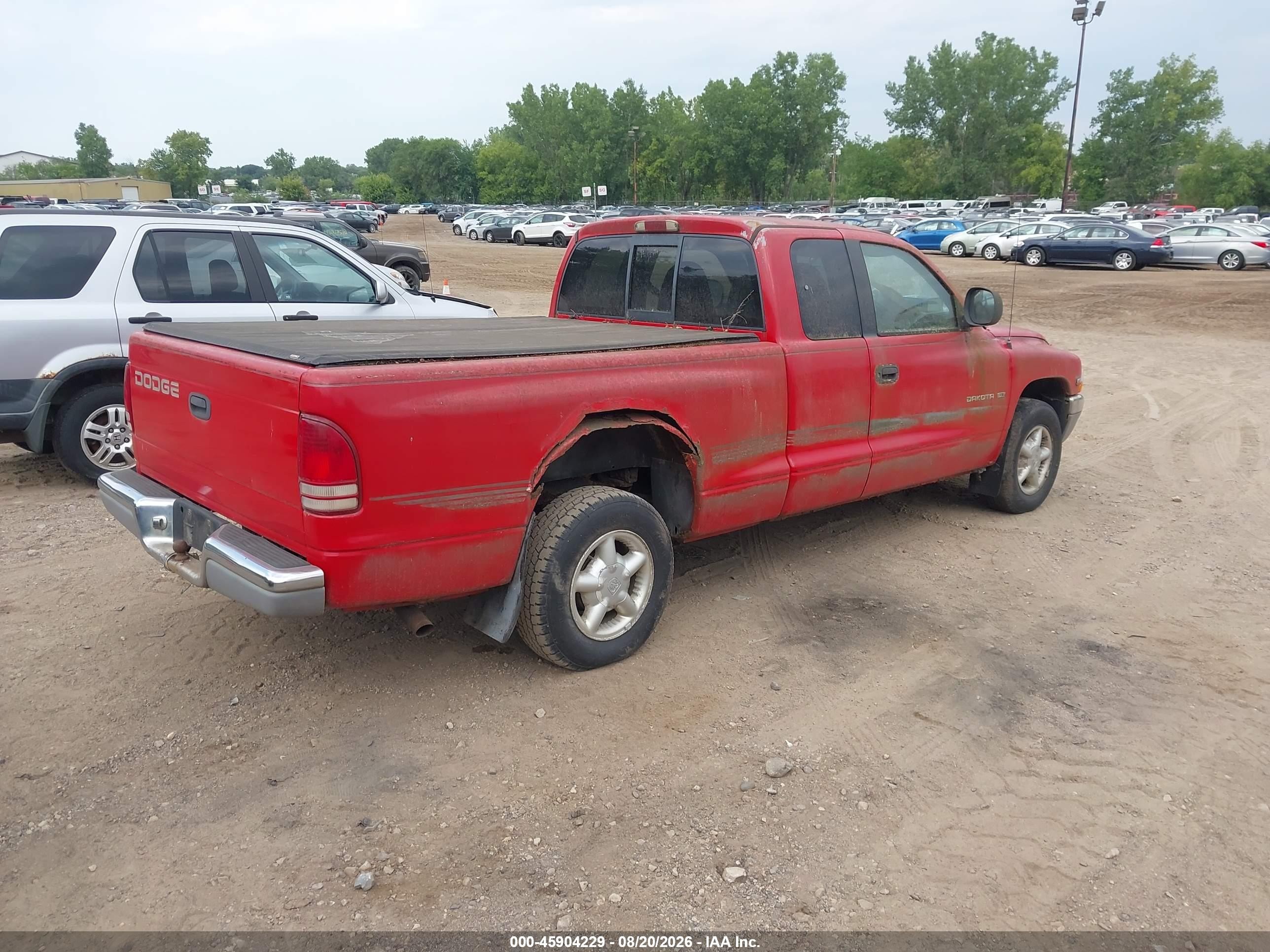 1997 Dodge Dakota Slt/sport Красный vin: 1B7GL23X2VS112756