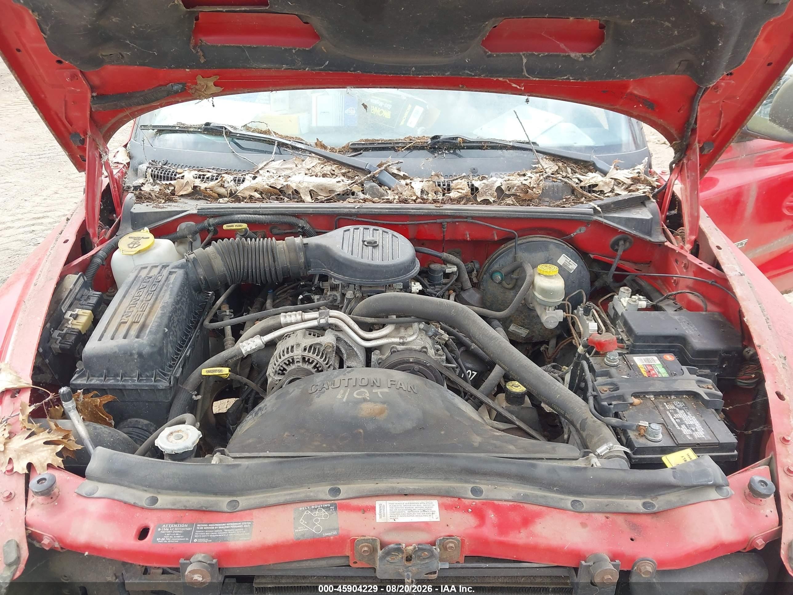 1997 Dodge Dakota Slt/sport Красный vin: 1B7GL23X2VS112756