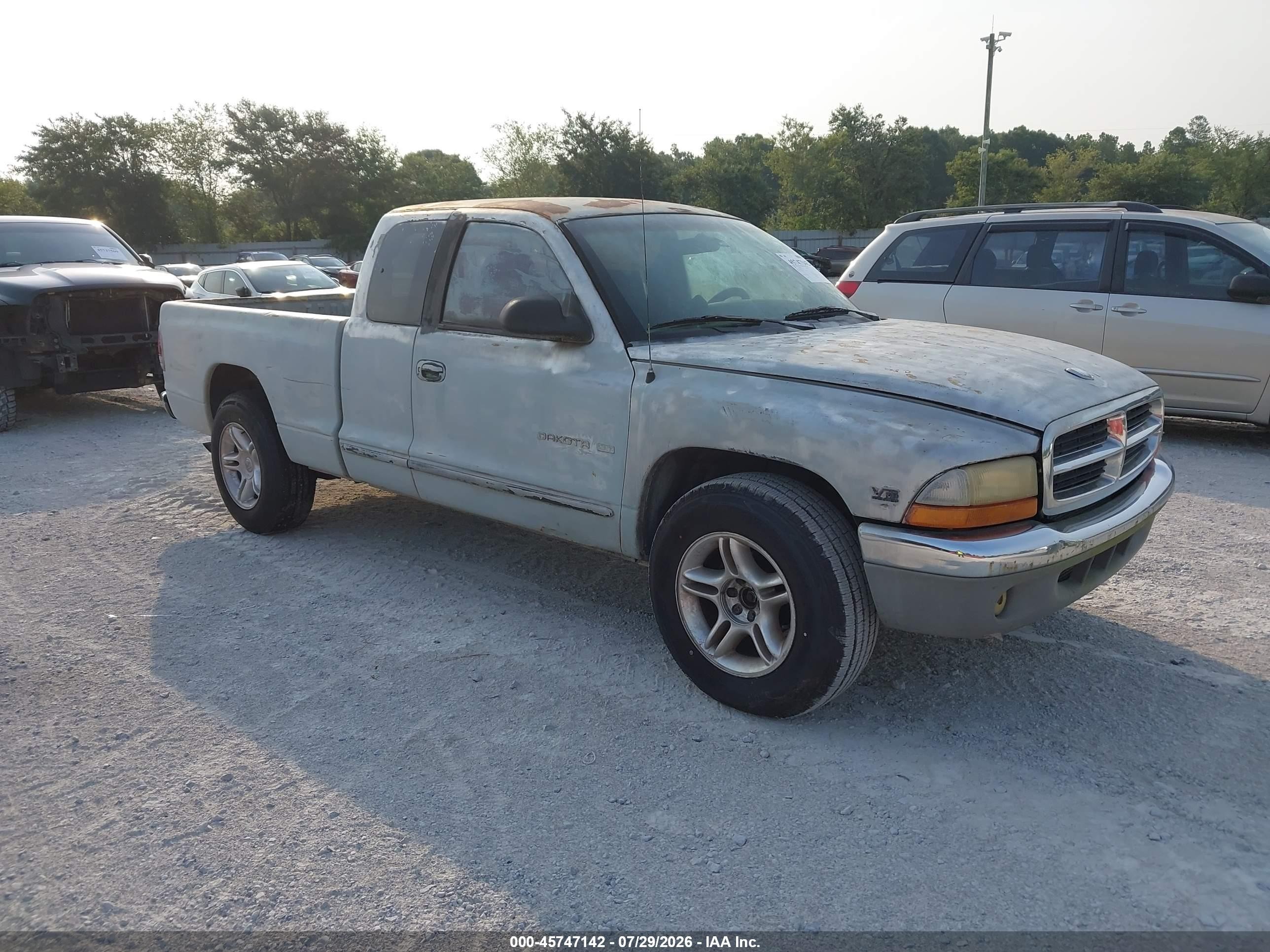 1997 Dodge Dakota Slt/sport White vin: 1B7GL23X2VS132201