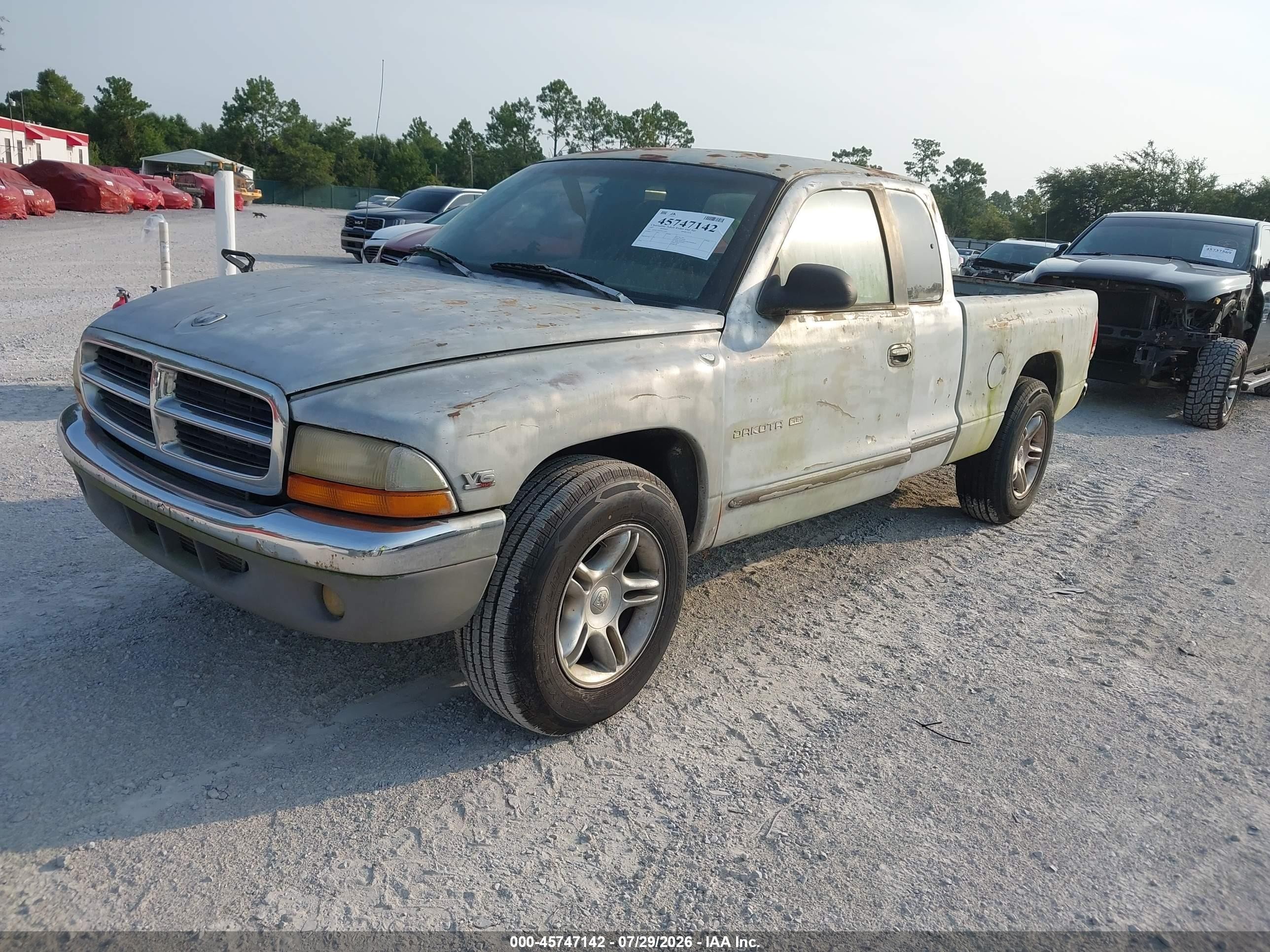 1997 Dodge Dakota Slt/sport White vin: 1B7GL23X2VS132201