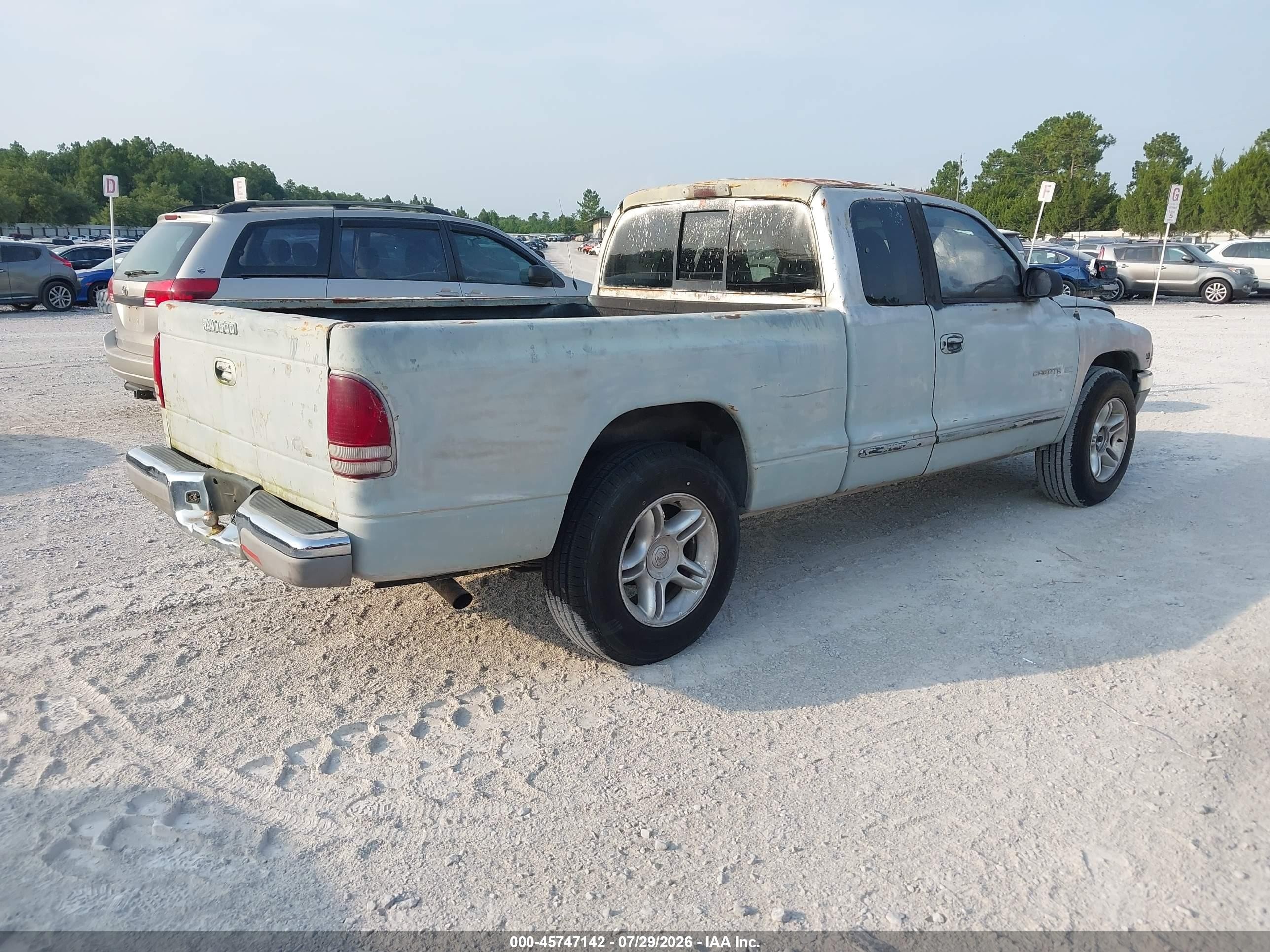 1997 Dodge Dakota Slt/sport White vin: 1B7GL23X2VS132201