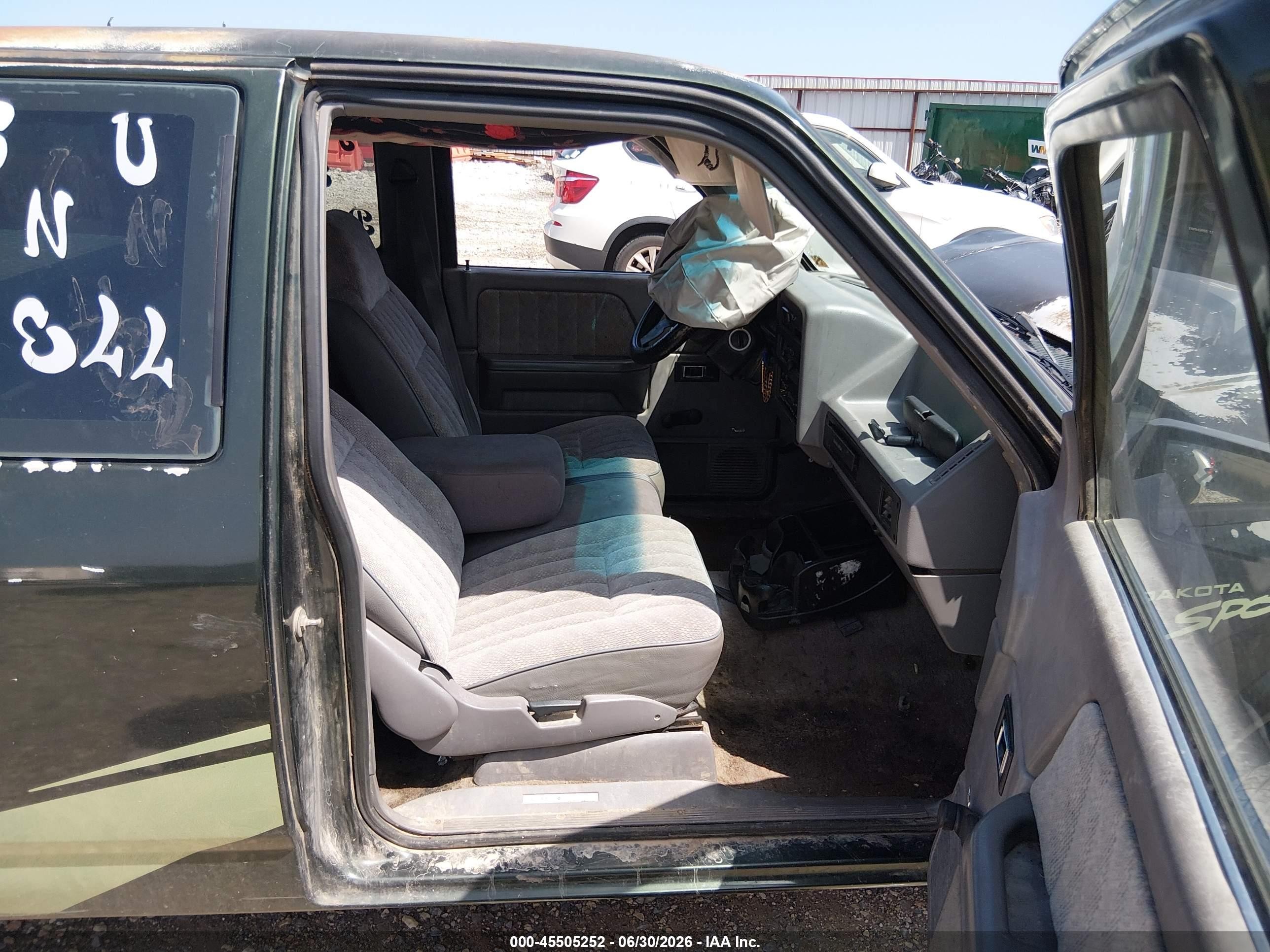 1996 Dodge Dakota   Зеленый vin: 1B7GL23X3TS560761