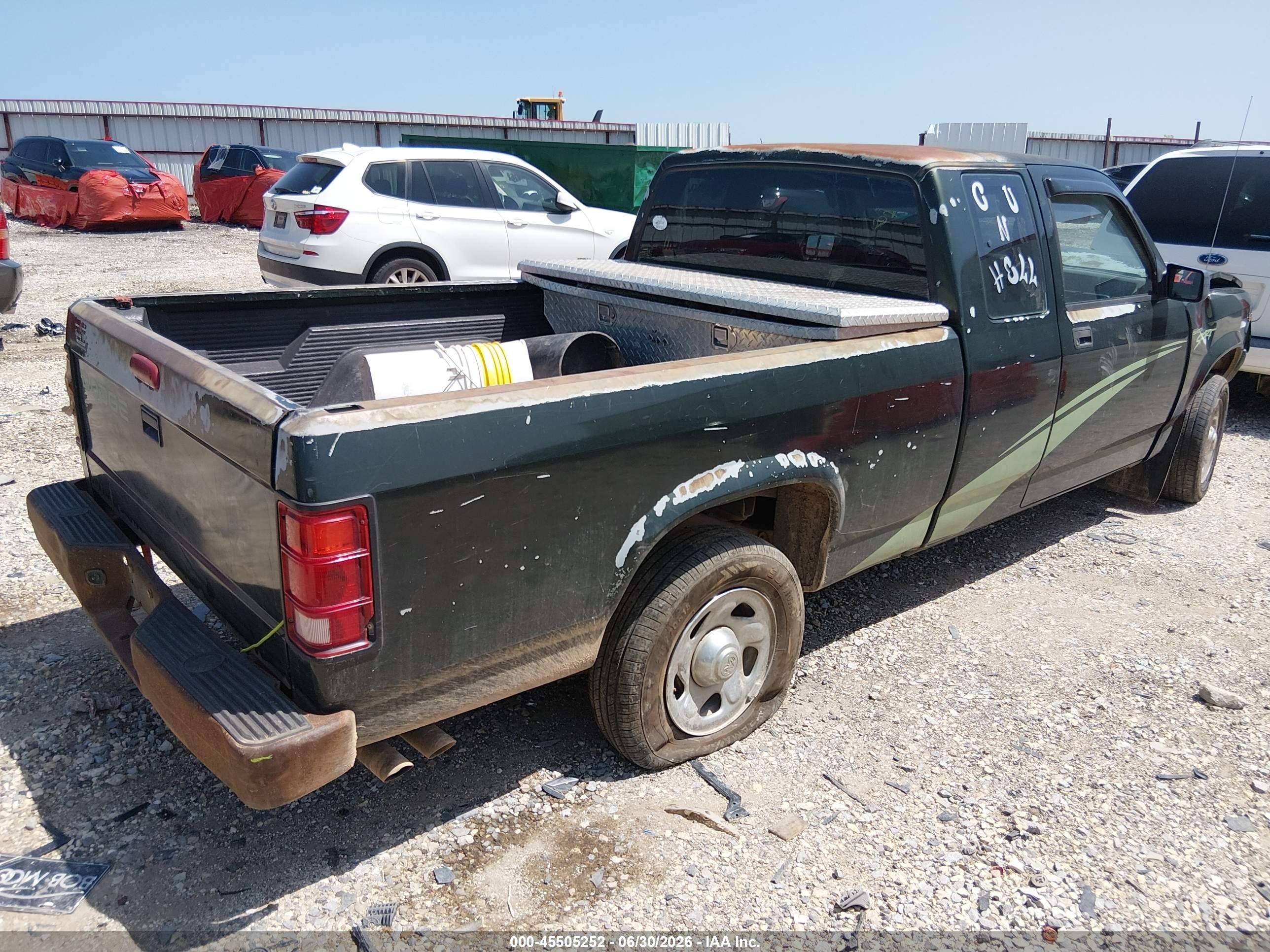1996 Dodge Dakota   Зеленый vin: 1B7GL23X3TS560761