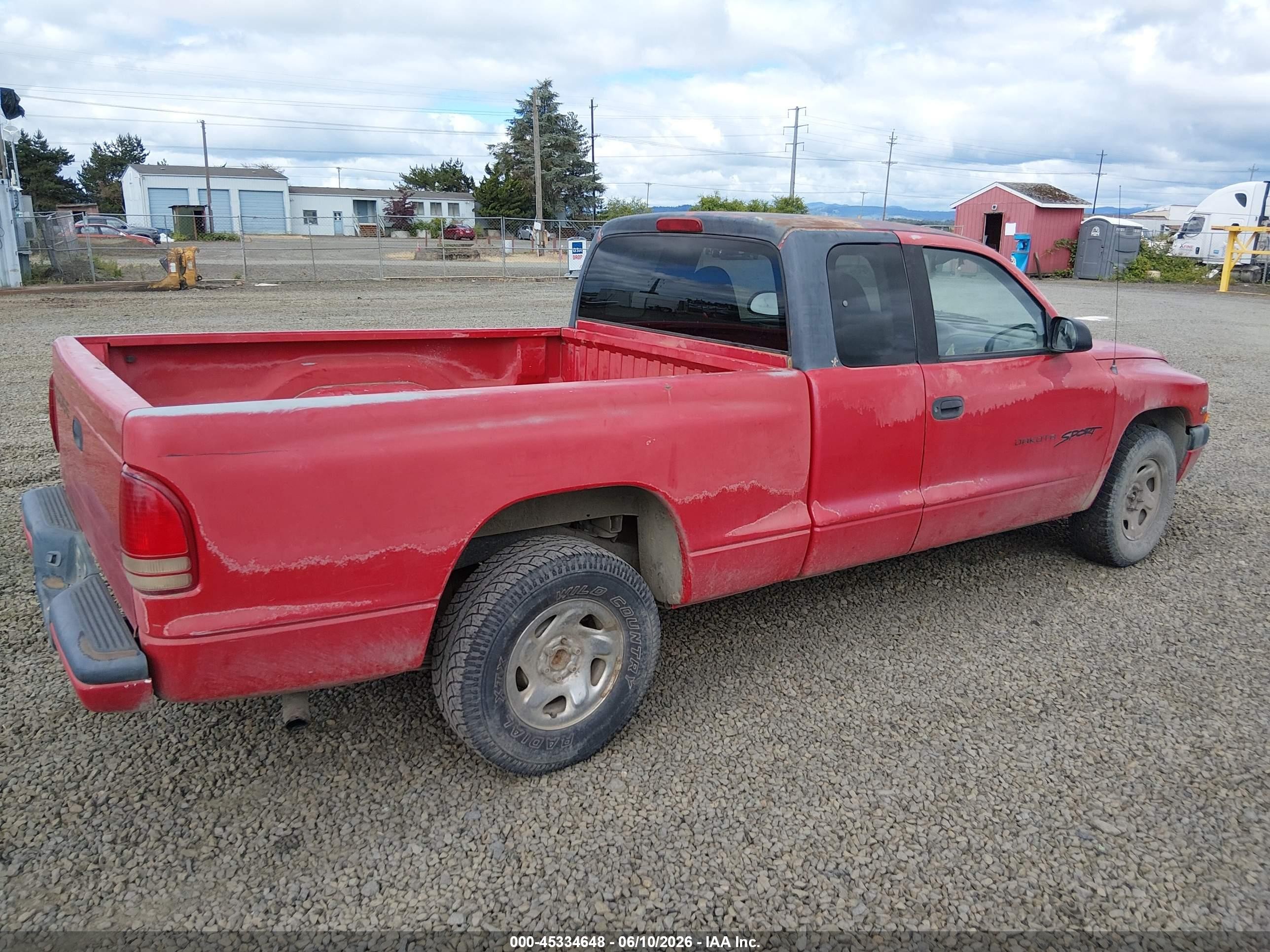 1997 Dodge Dakota Slt/sport Red vin: 1B7GL23X3VS102303