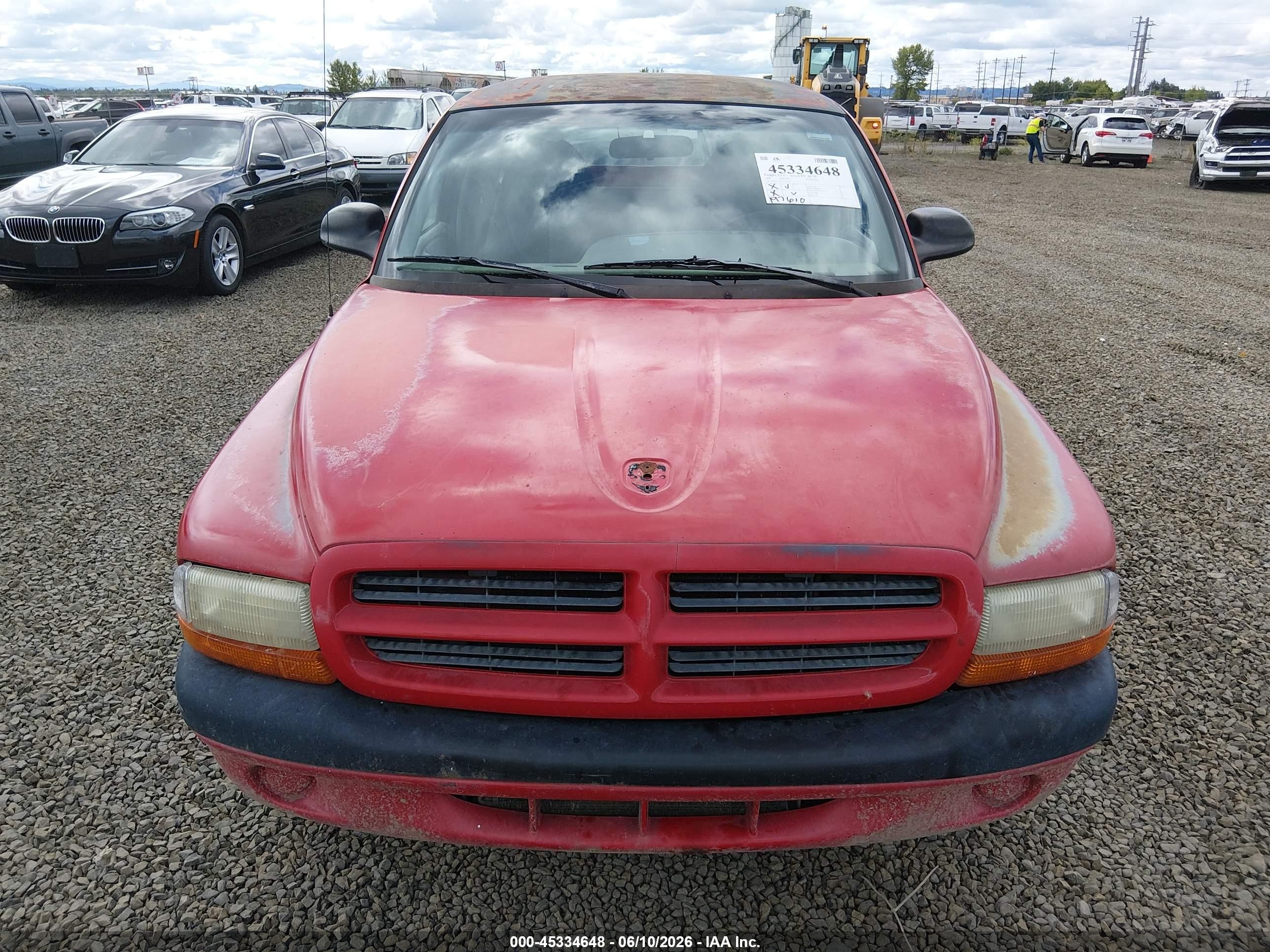 1997 Dodge Dakota Slt/sport Red vin: 1B7GL23X3VS102303