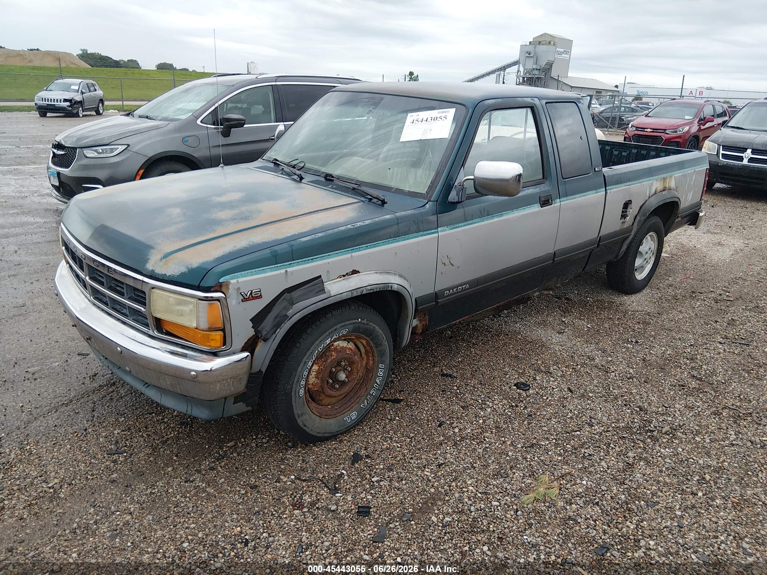 1995 Dodge Dakota   Light Blue vin: 1B7GL23X4SS342732