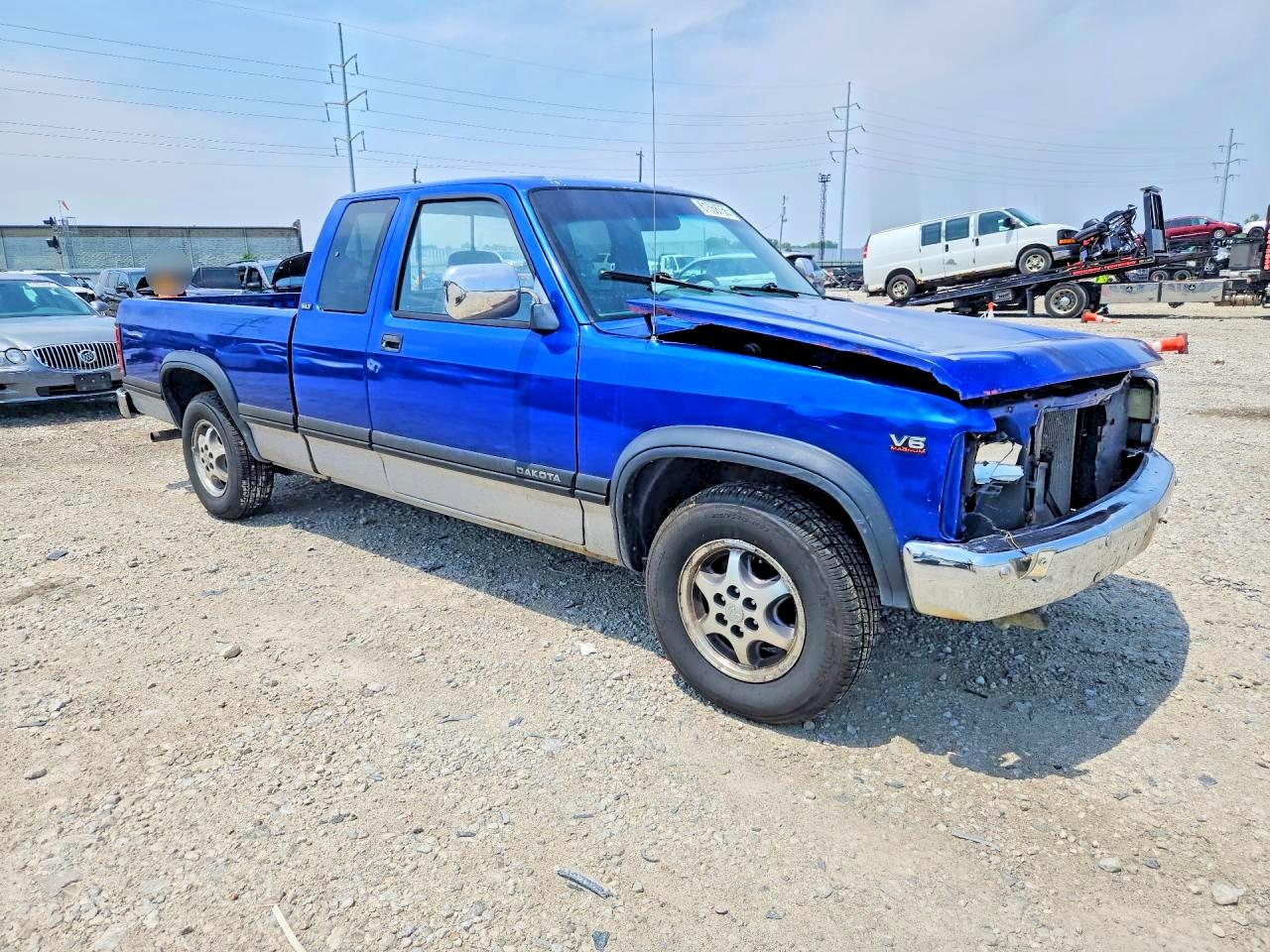1996 Dodge Dakota Синий vin: 1B7GL23X4TS548960