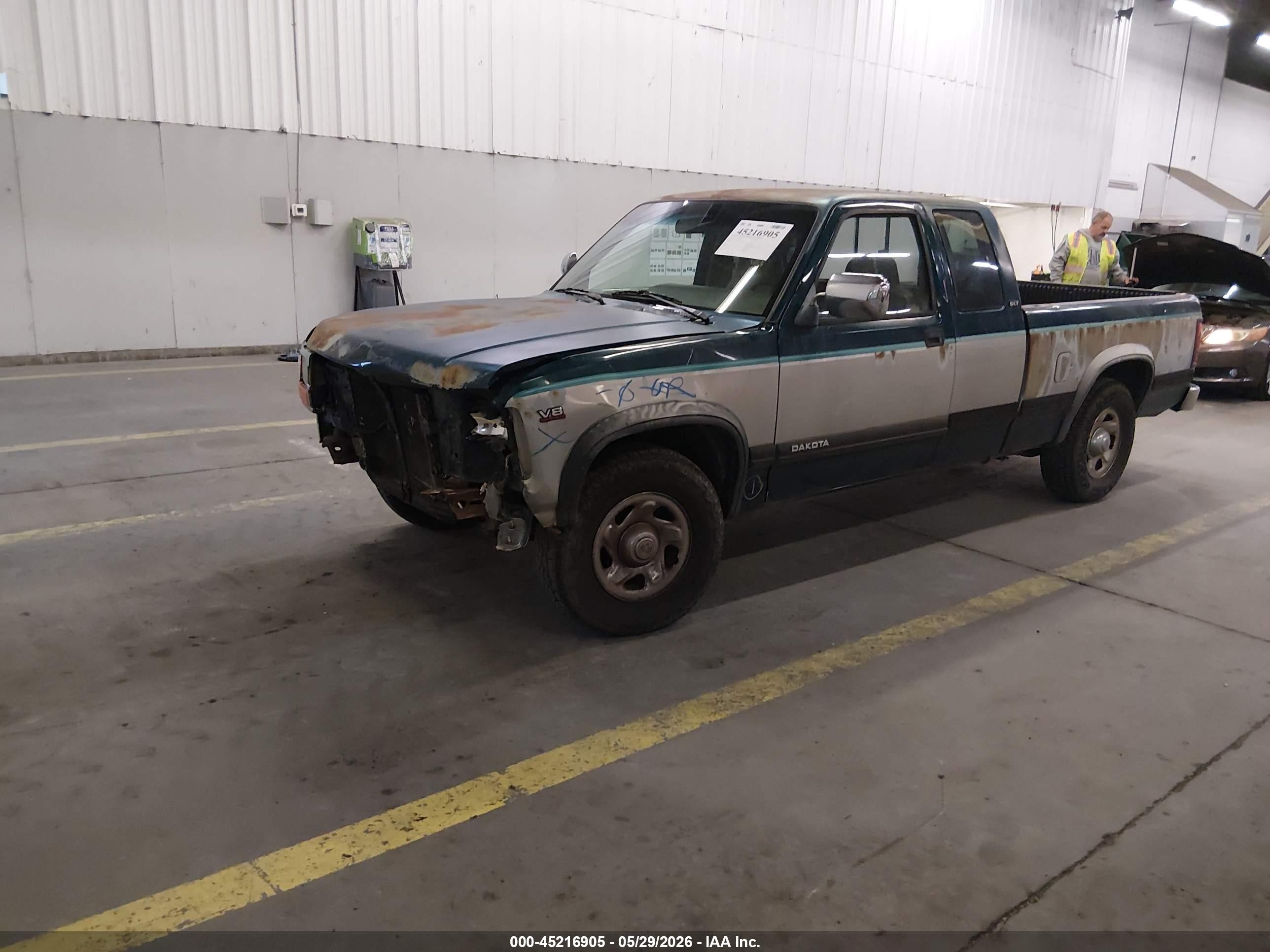 1994 Dodge Dakota   Зеленый vin: 1B7GL23X5RS709227