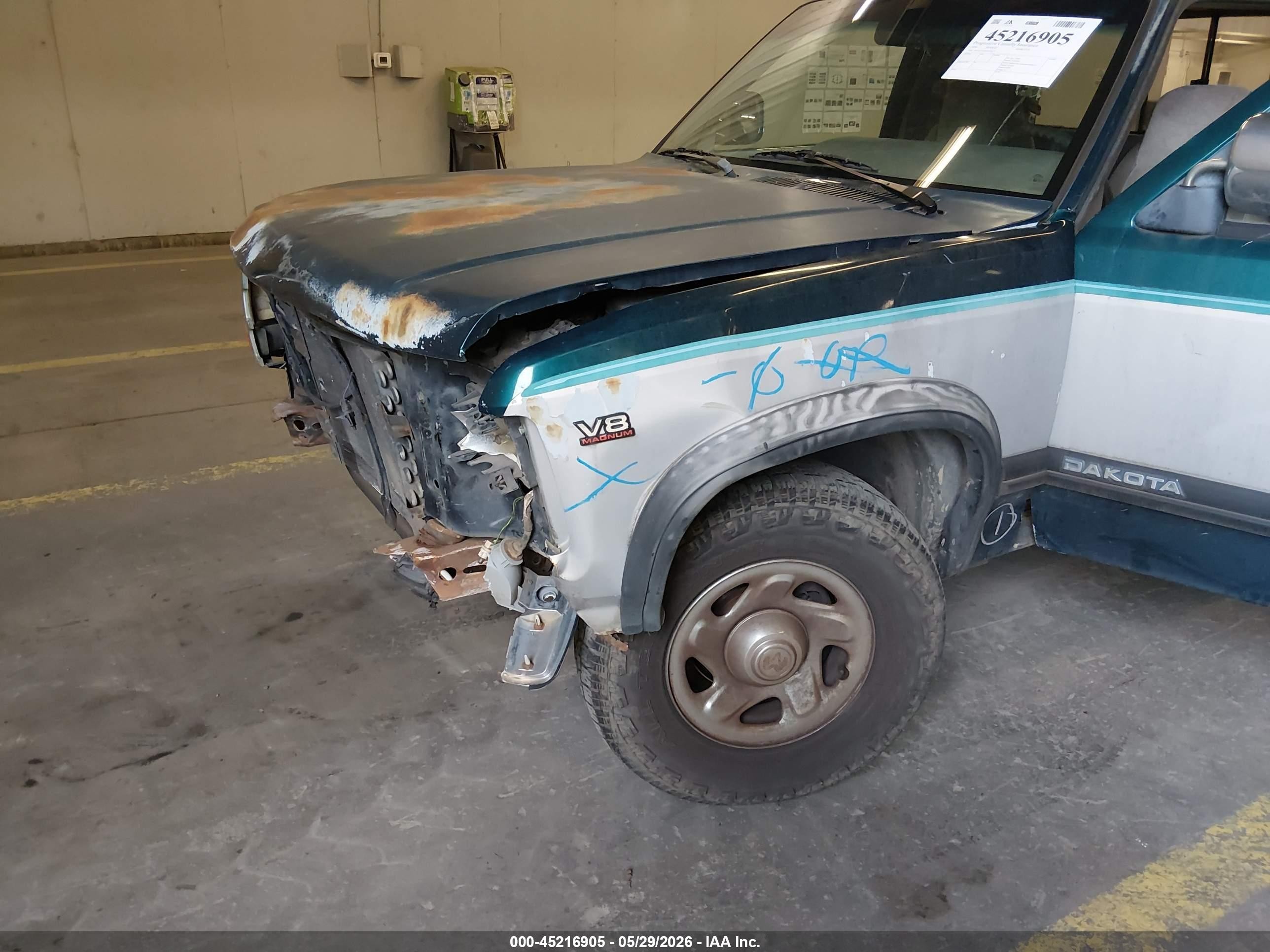 1994 Dodge Dakota   Зеленый vin: 1B7GL23X5RS709227