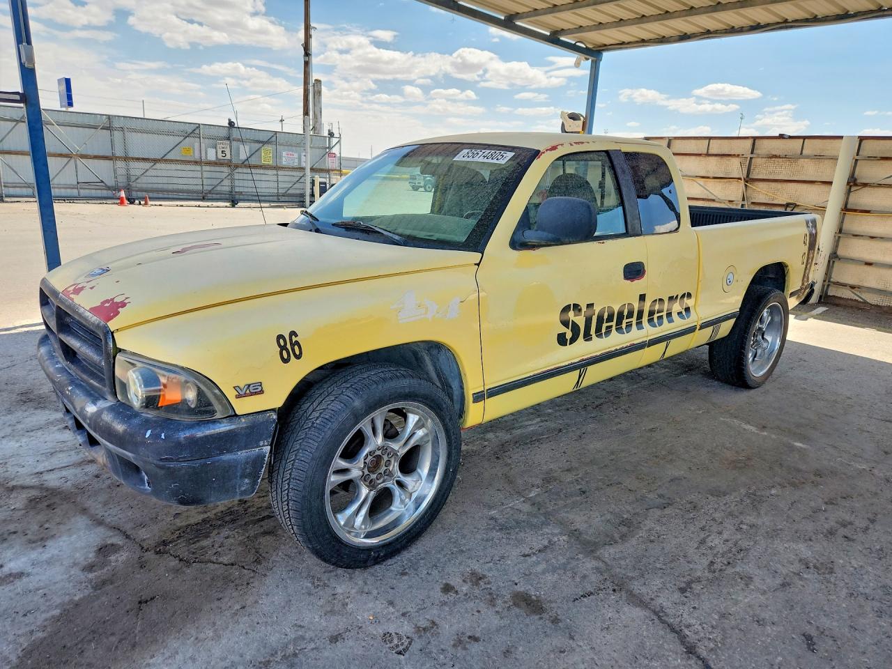 1997 Dodge Dakota Yellow vin: 1B7GL23X5VS108734