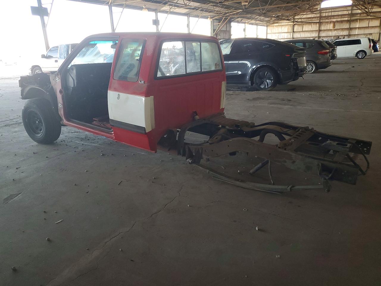 1993 Dodge Dakota Red vin: 1B7GL23X6PS203760