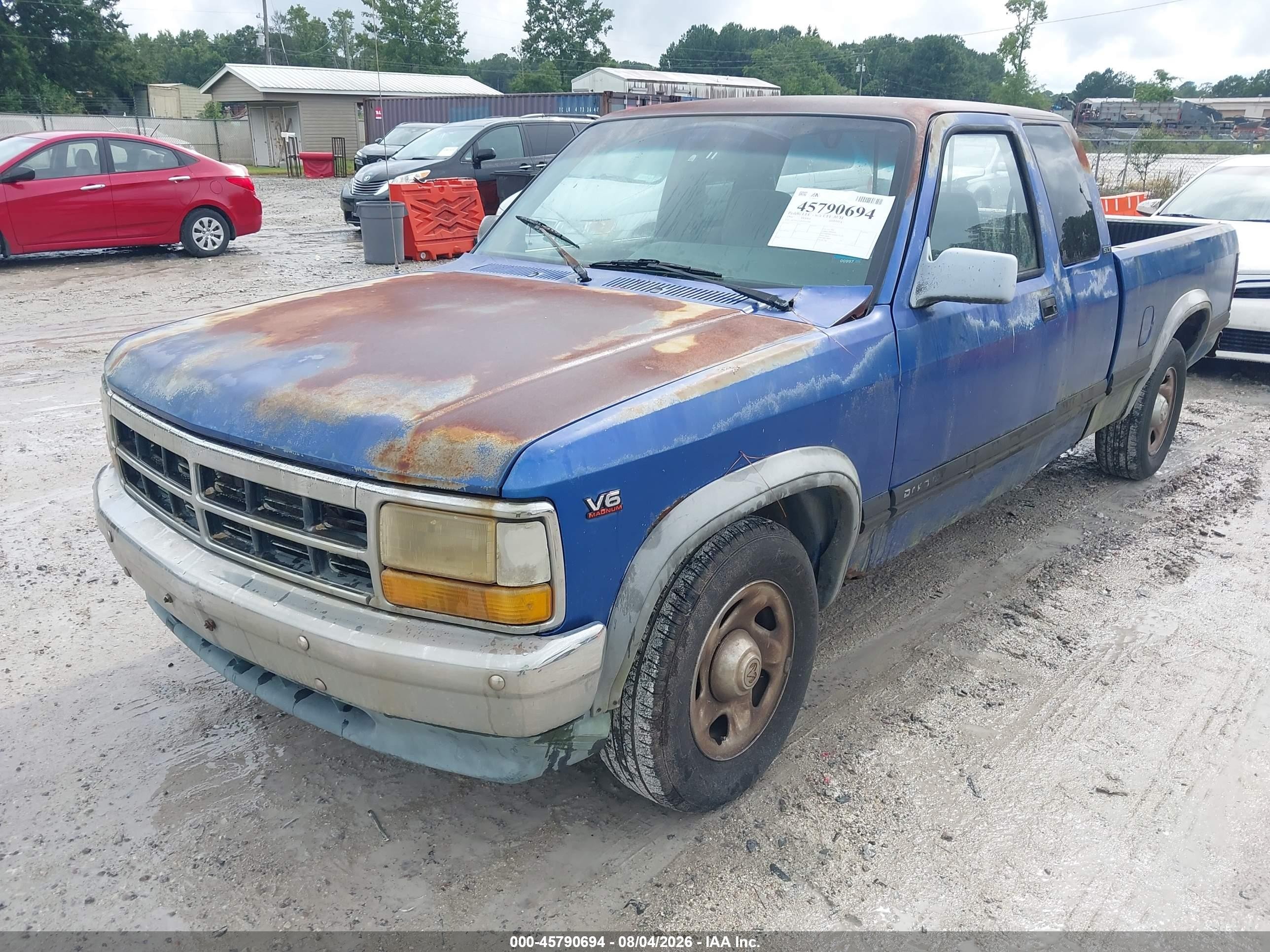 1996 Dodge Dakota   Blue vin: 1B7GL23X6TS507066