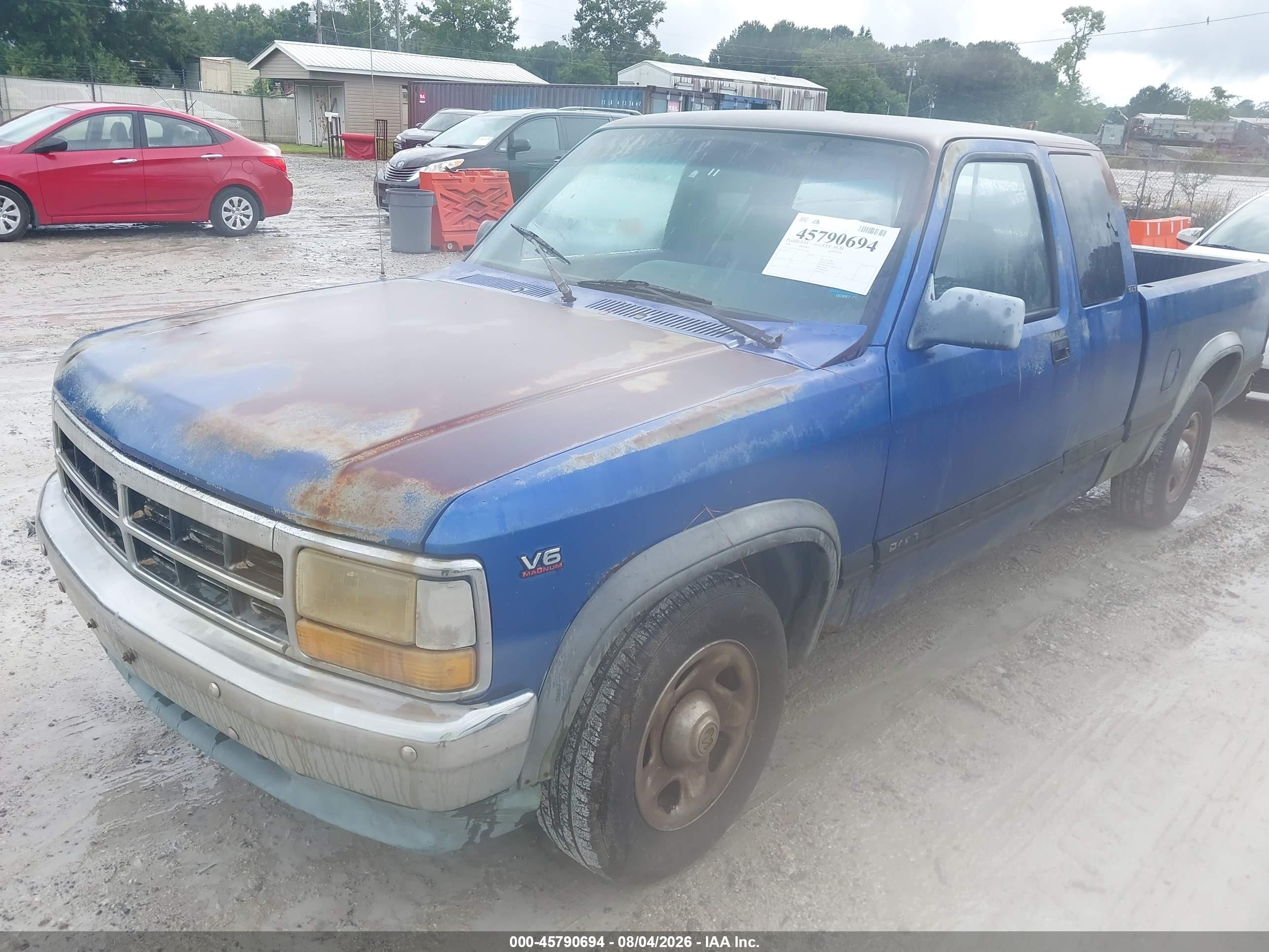 1996 Dodge Dakota   Blue vin: 1B7GL23X6TS507066