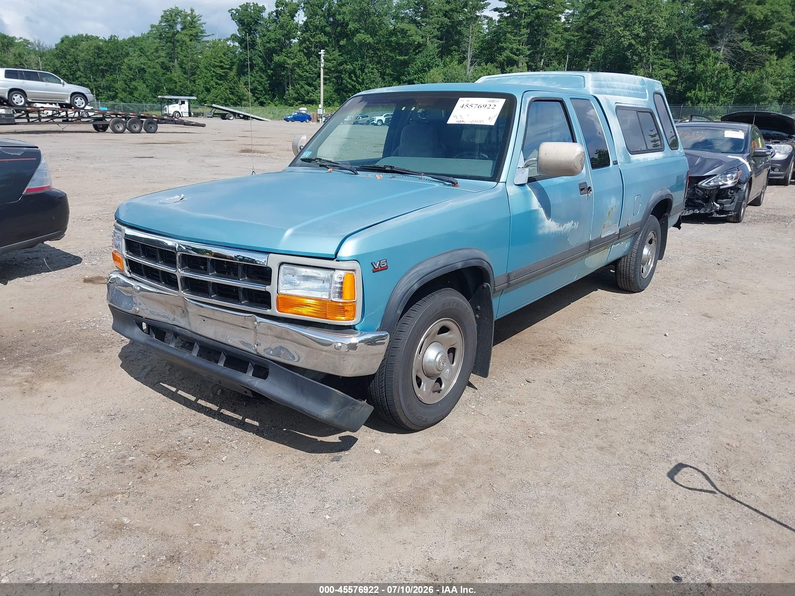 1996 Dodge Dakota   Blue vin: 1B7GL23X6TS548930
