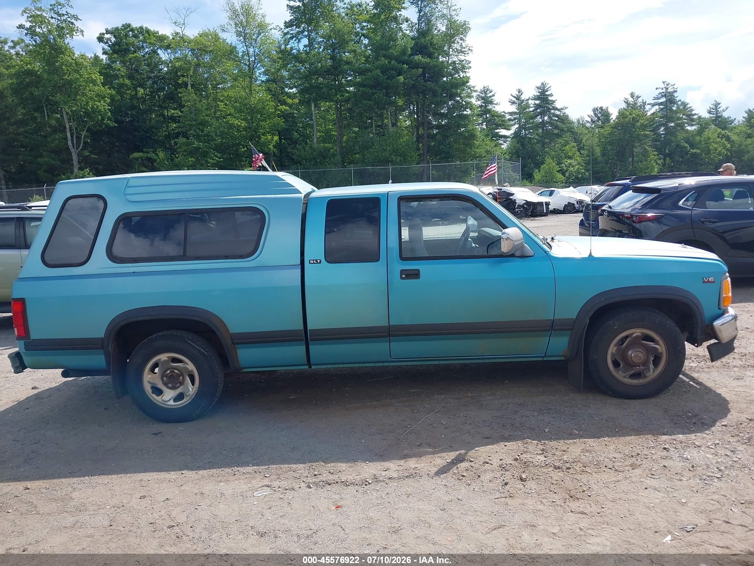 1996 Dodge Dakota   Blue vin: 1B7GL23X6TS548930