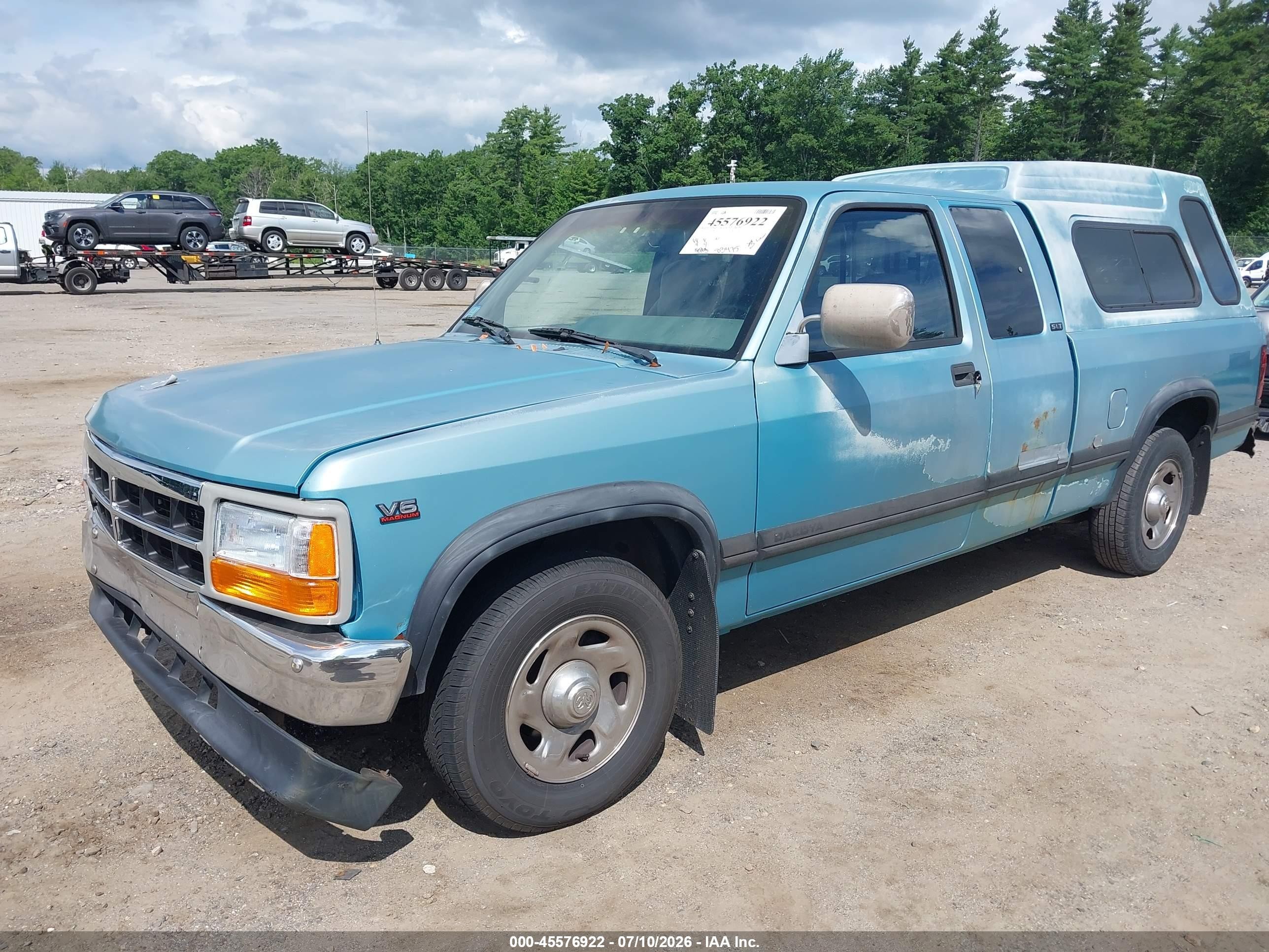 1996 Dodge Dakota   Blue vin: 1B7GL23X6TS548930