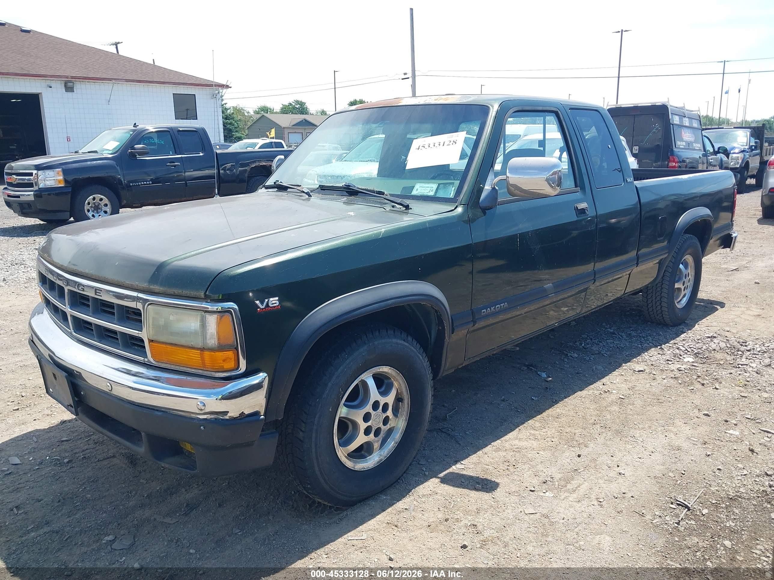 1996 Dodge Dakota   Green vin: 1B7GL23X6TS549107