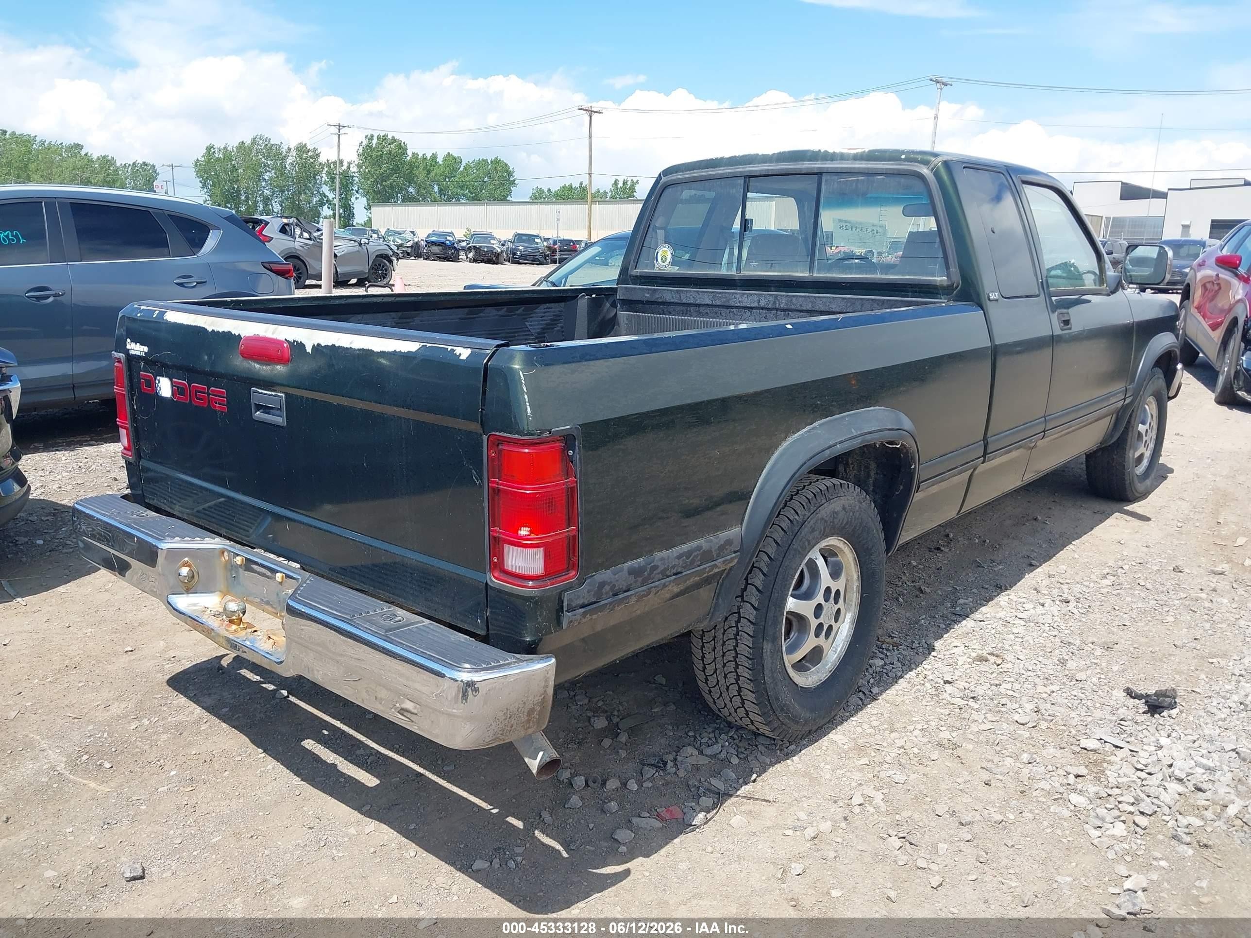 1996 Dodge Dakota   Green vin: 1B7GL23X6TS549107