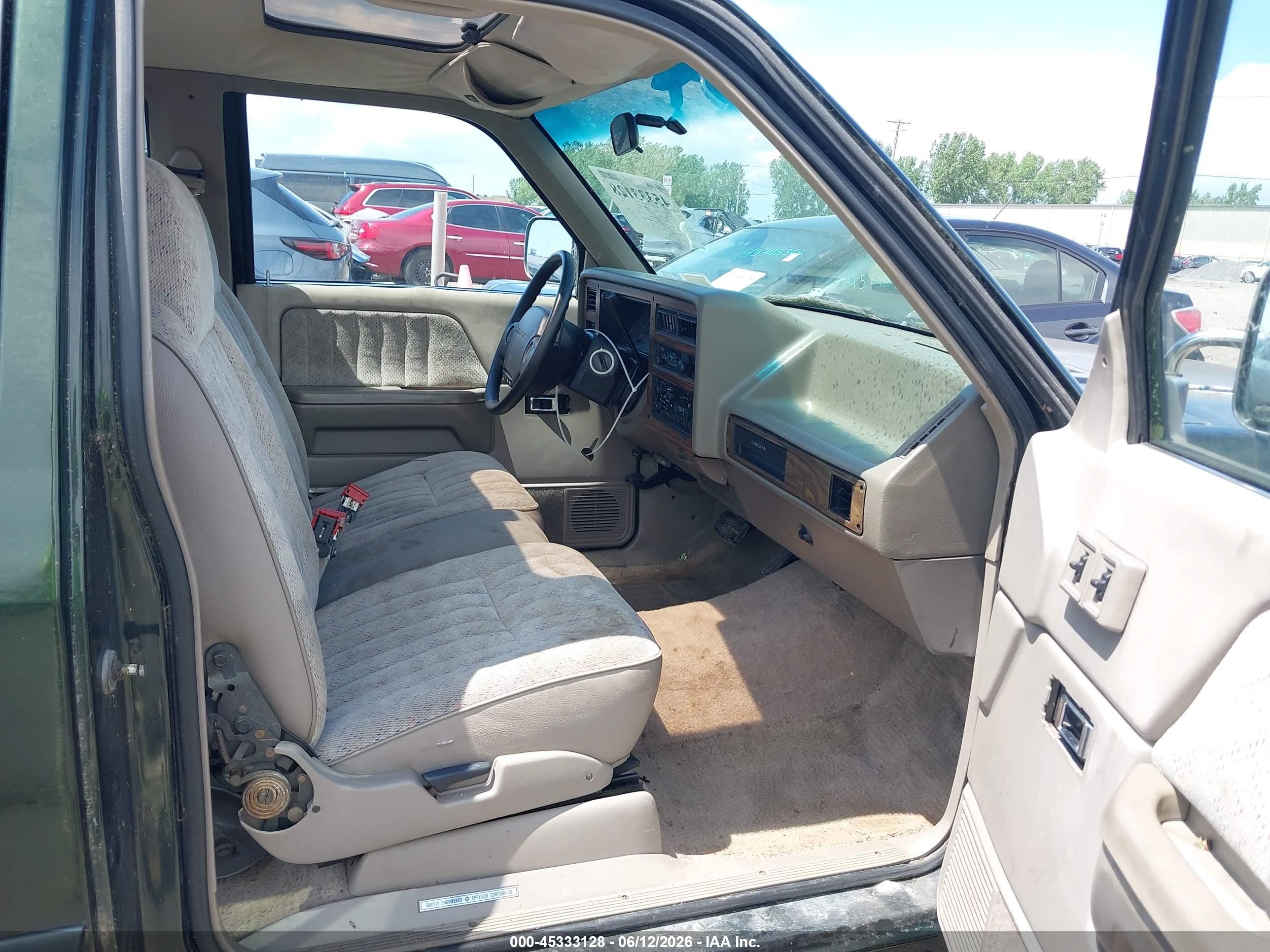1996 Dodge Dakota   Green vin: 1B7GL23X6TS549107