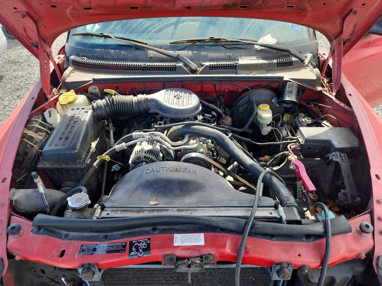 1997 Dodge Dakota Red vin: 1B7GL23X6VS124098