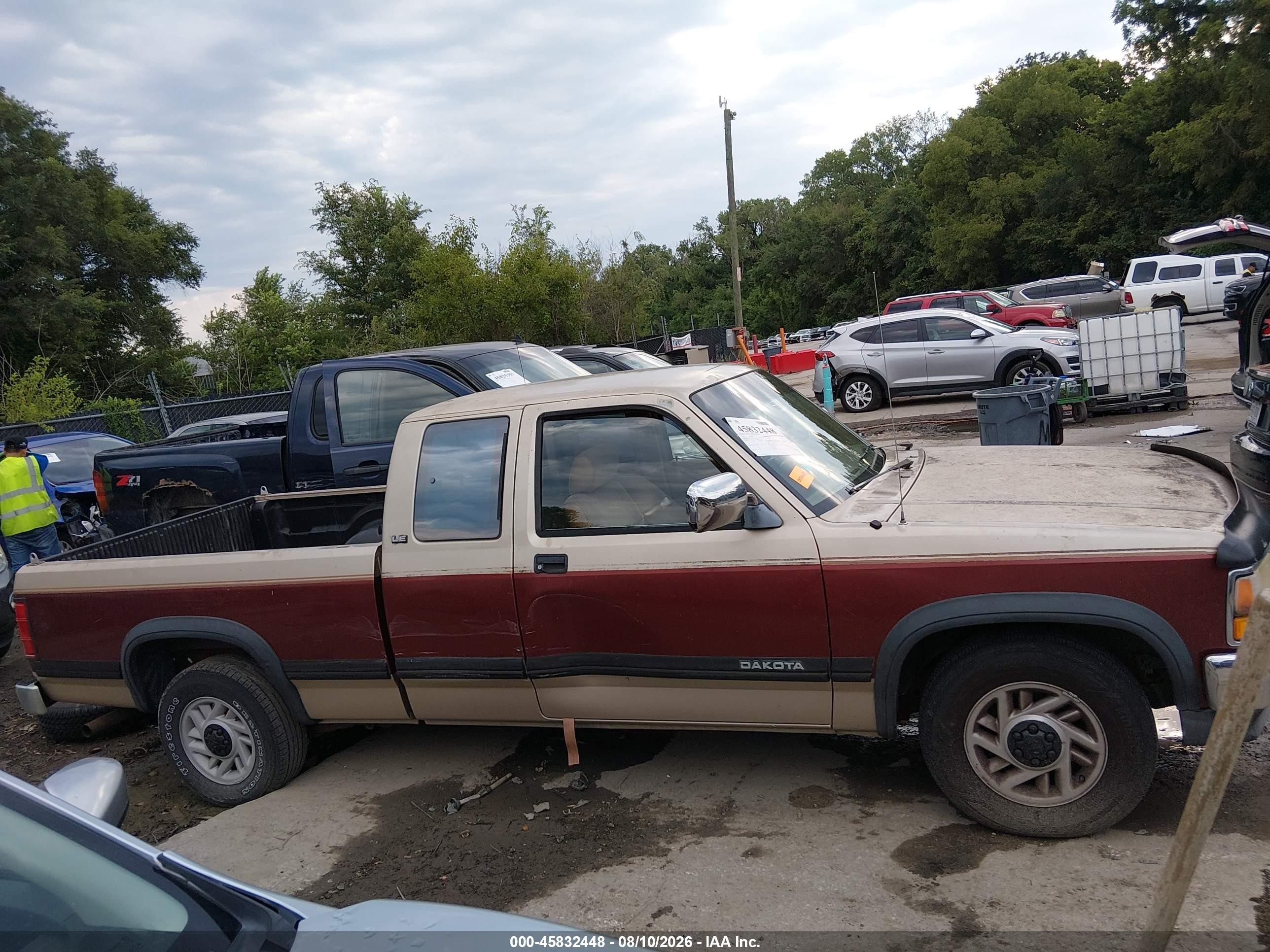 1993 Dodge Dakota Brown vin: 1B7GL23X7PS134108