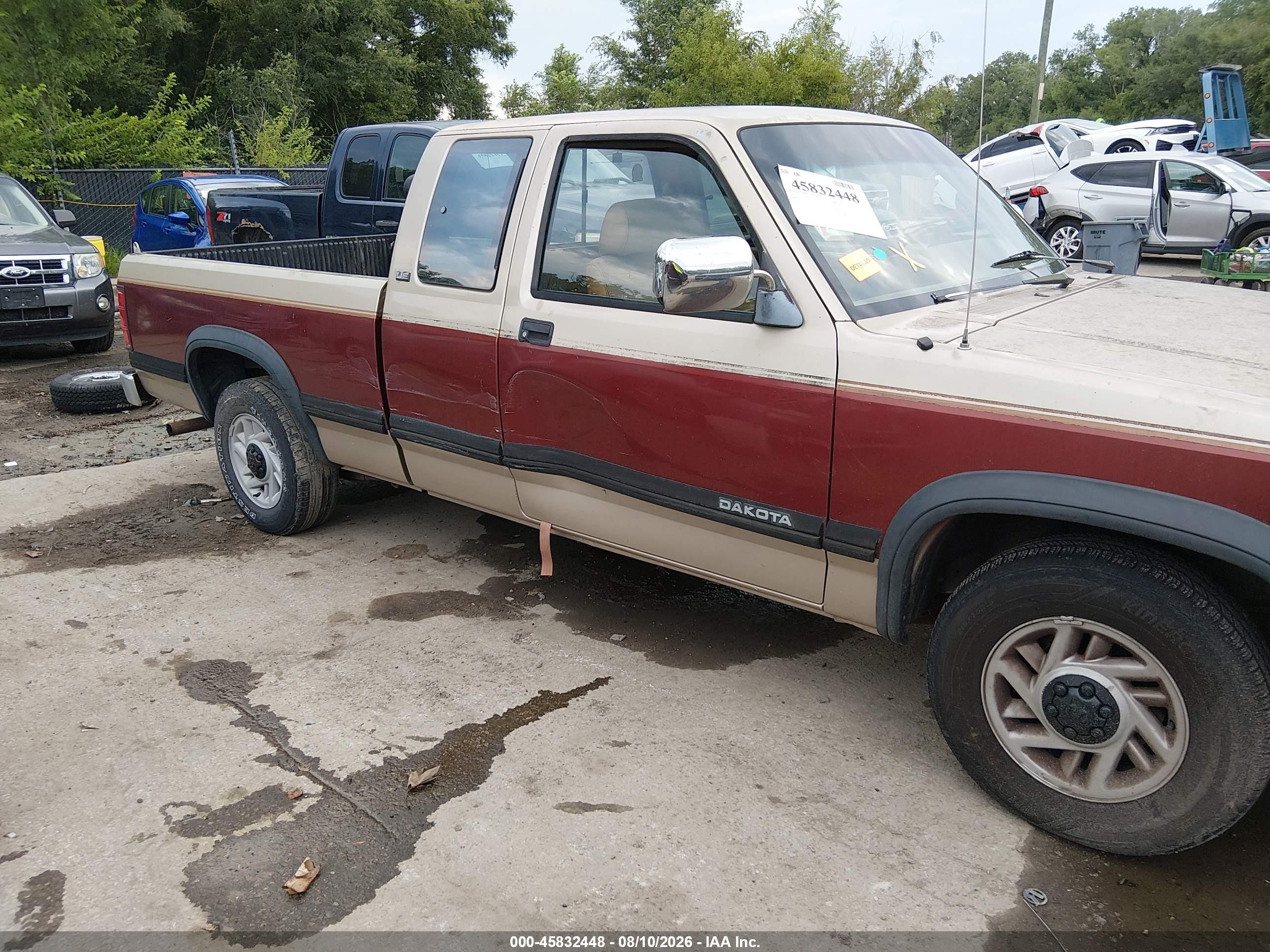 1993 Dodge Dakota Brown vin: 1B7GL23X7PS134108
