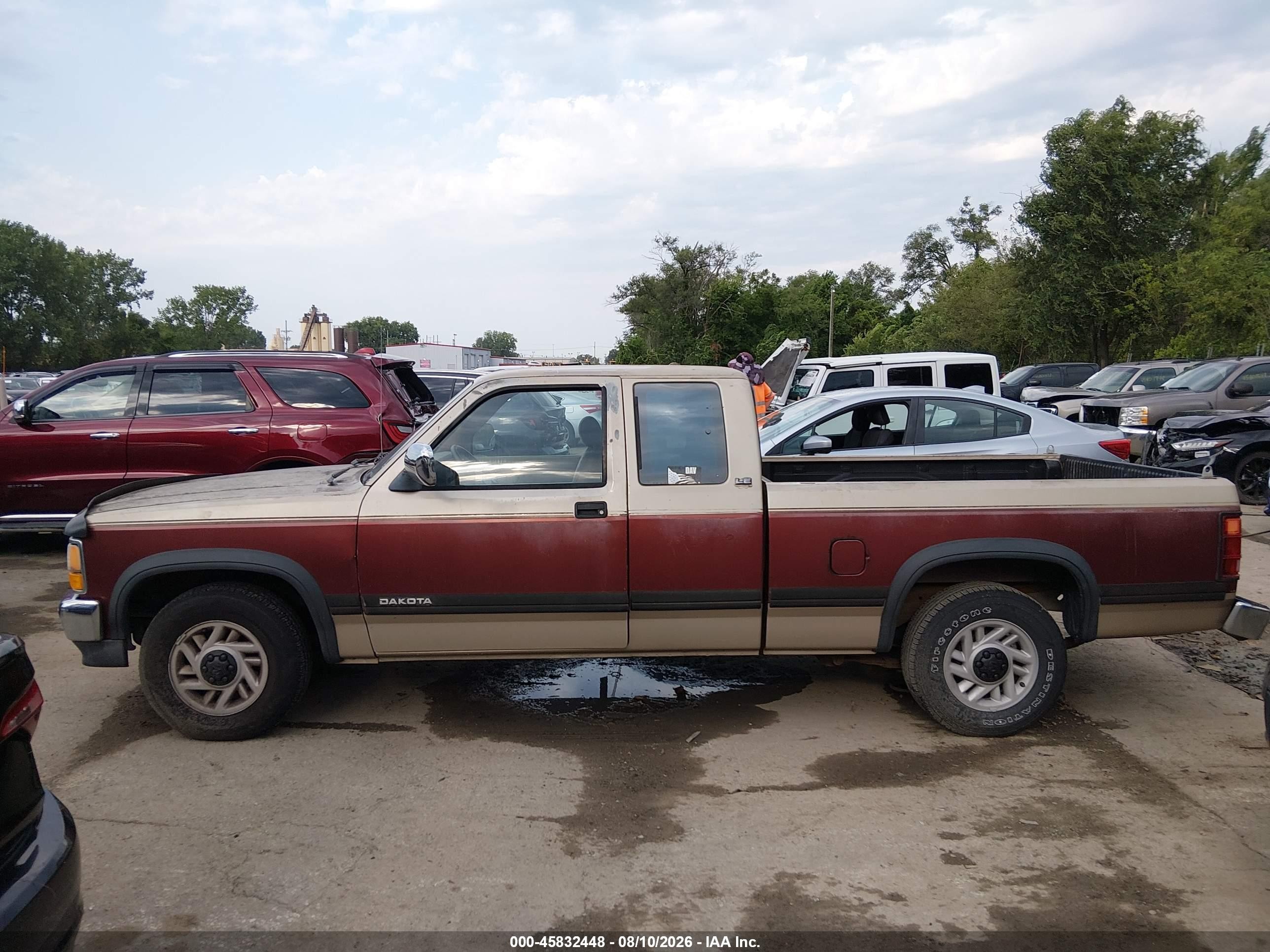 1993 Dodge Dakota Brown vin: 1B7GL23X7PS134108